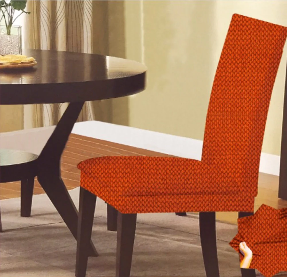 Premius Monica Stretch Dots Dining Room Chair Cover, 42x16 Inches - Image 2