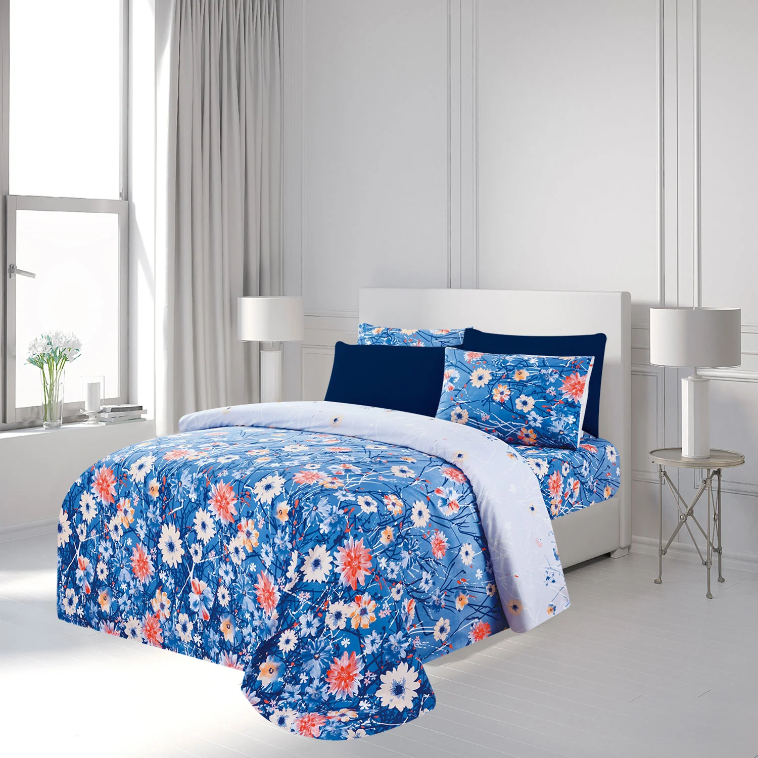 Premius Natalie Premium Luxurious Wrinkle-Free Microfiber Sheet Set - Image 2
