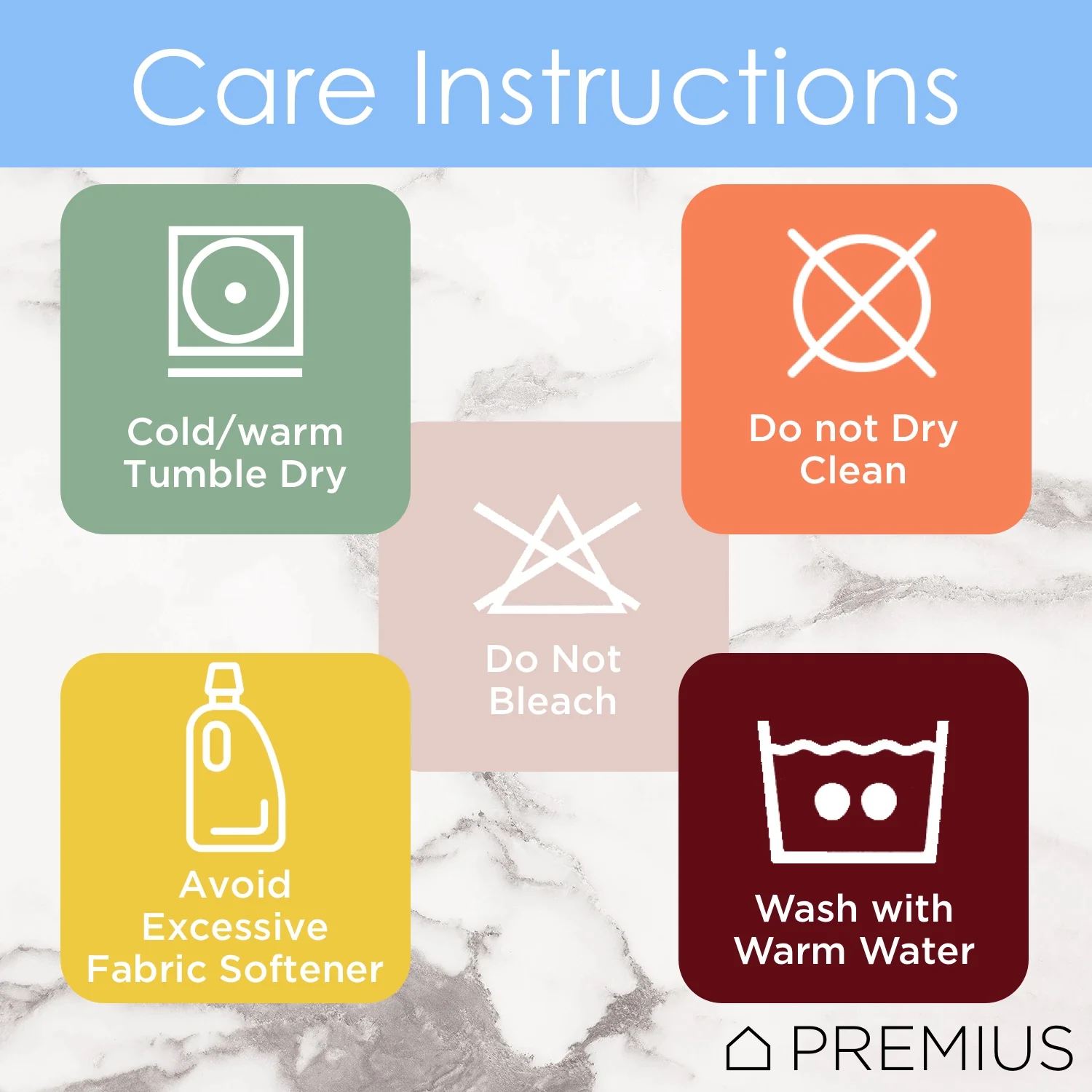 Premius Premium 6-Piece Combed Cotton Bath Towel Set, Navy - Image 6