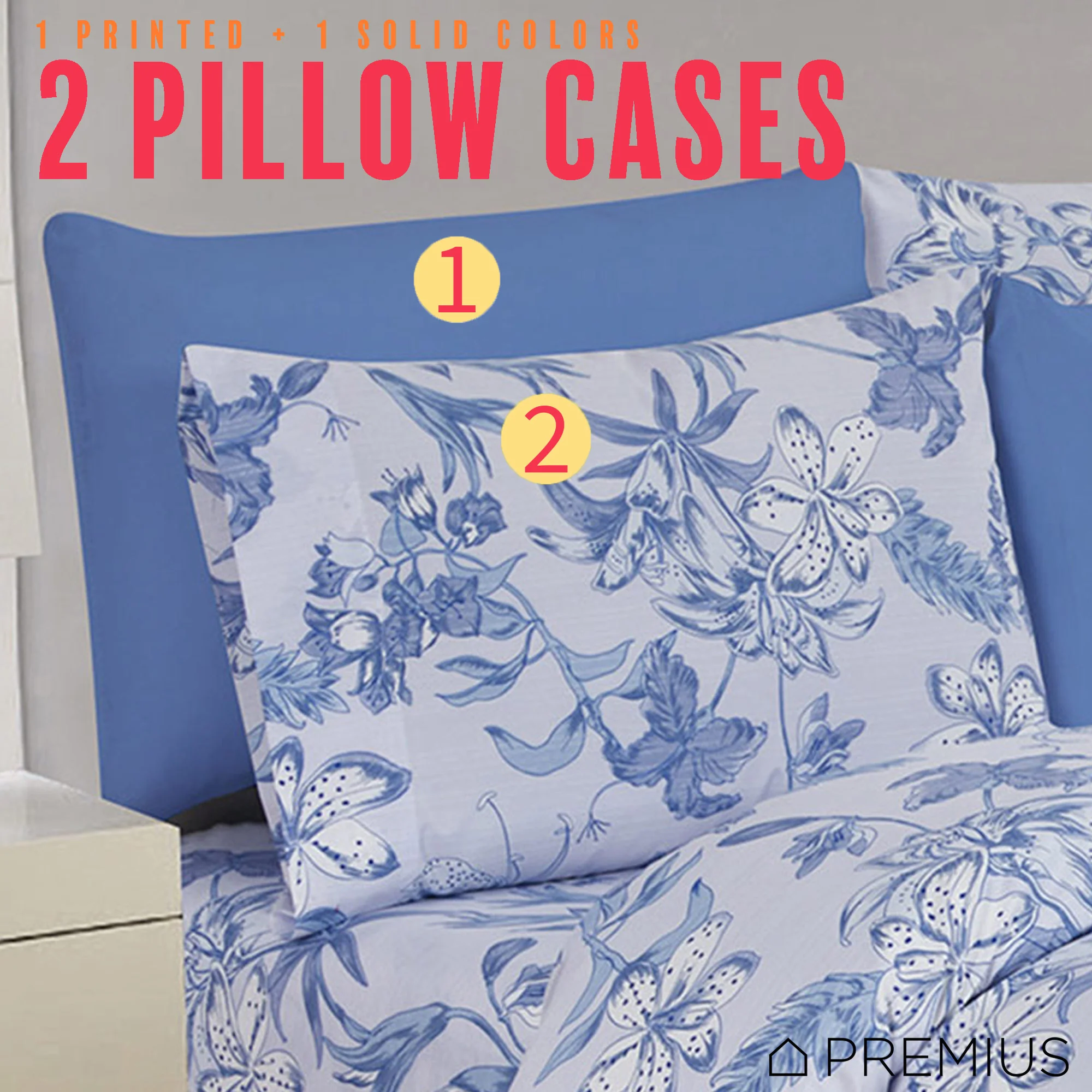 PREMIUS Premium Lilly 4 & 6 Piece Microfiber Printed Wrinkle-Free Sheet Set - Image 12