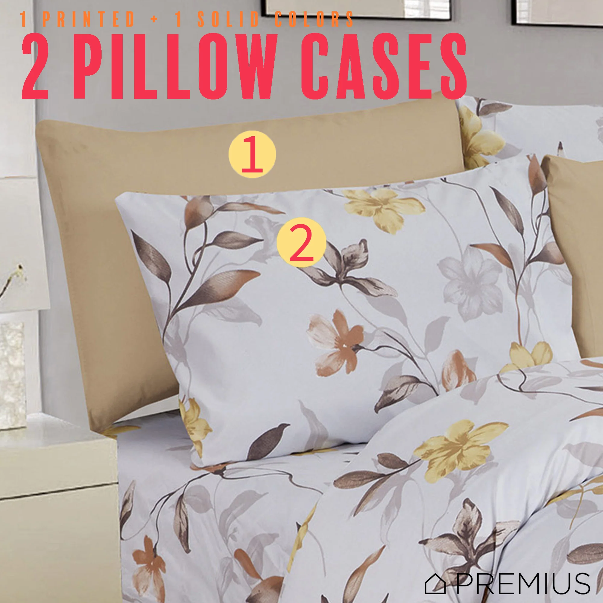 PREMIUS Premium Meadow 4 & 6 Piece Microfiber Printed Wrinkle-Free Sheet Set - Image 12
