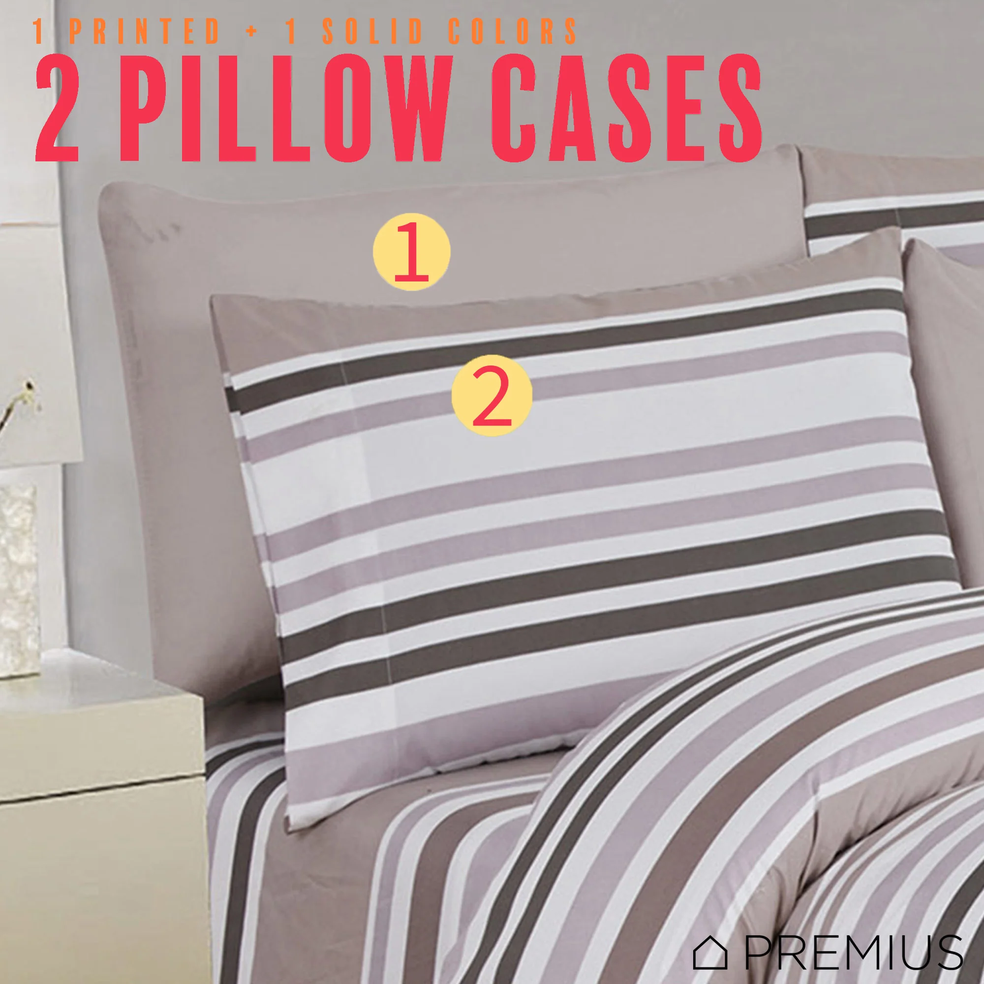 PREMIUS Premium Sand Stripes 4 & 6 Piece Microfiber Printed Wrinkle-Free Sheet Set - Image 12