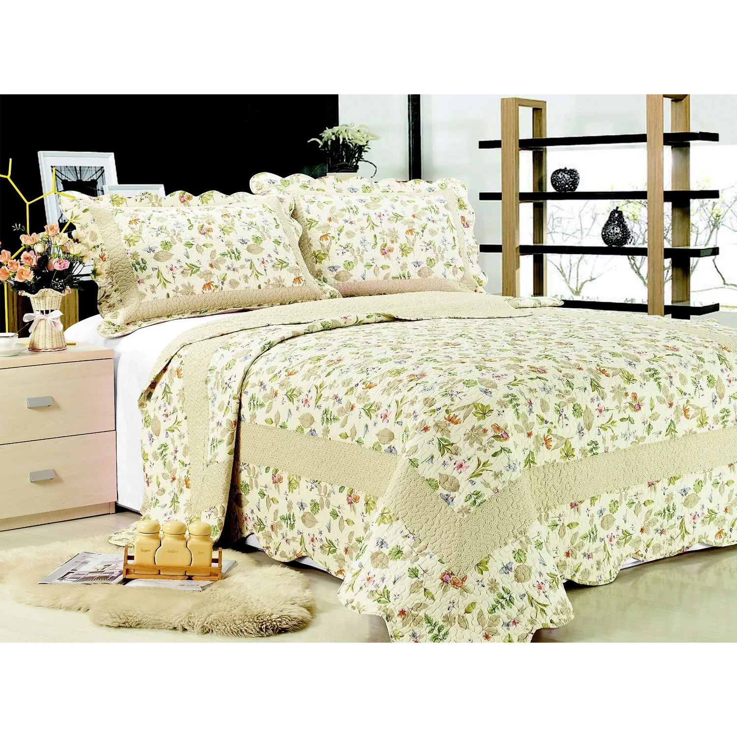 PREMIUS Reversible Quilt Set, Leaf - Image 2