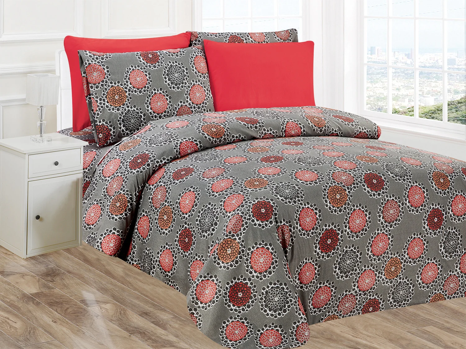 Premius Skyler Luxurious Wrinkle-Free Microfiber Sheet Set - Image 2