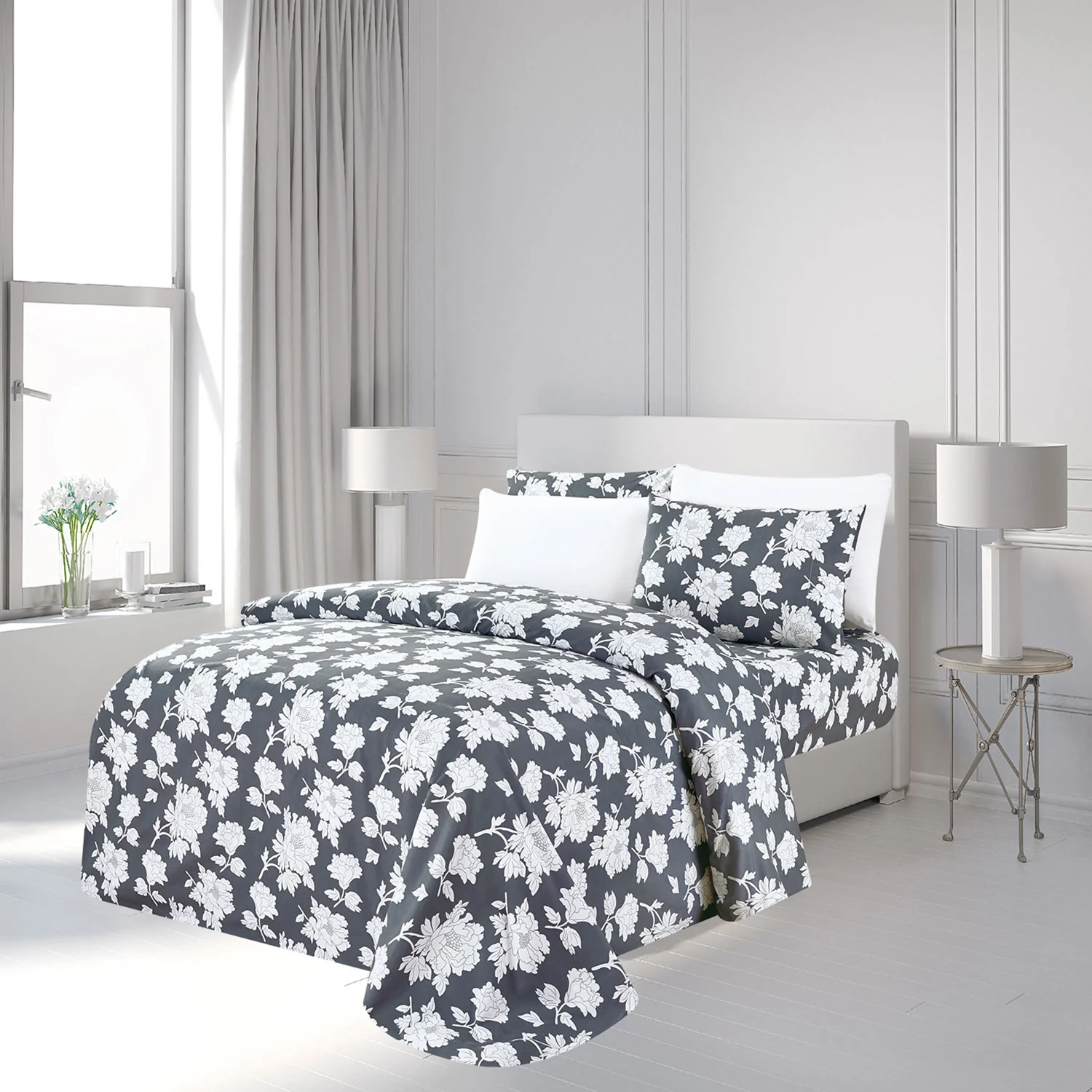 Premius Sophia Premium Luxurious Wrinkle-Free Microfiber Sheet Set - Image 4