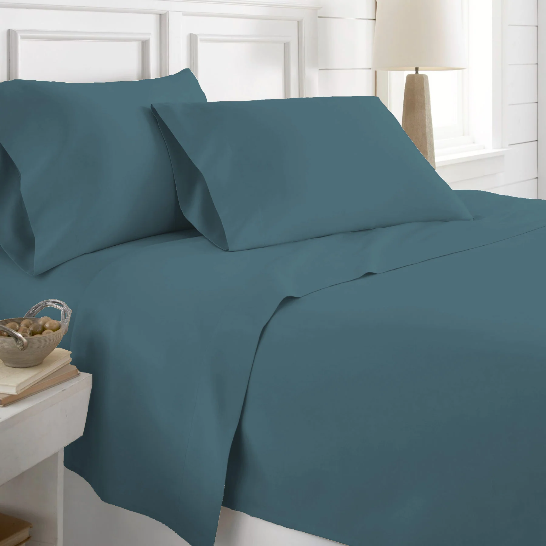 PREMIUS Super Soft 100% Cotton Sheet Set, King - Image 6