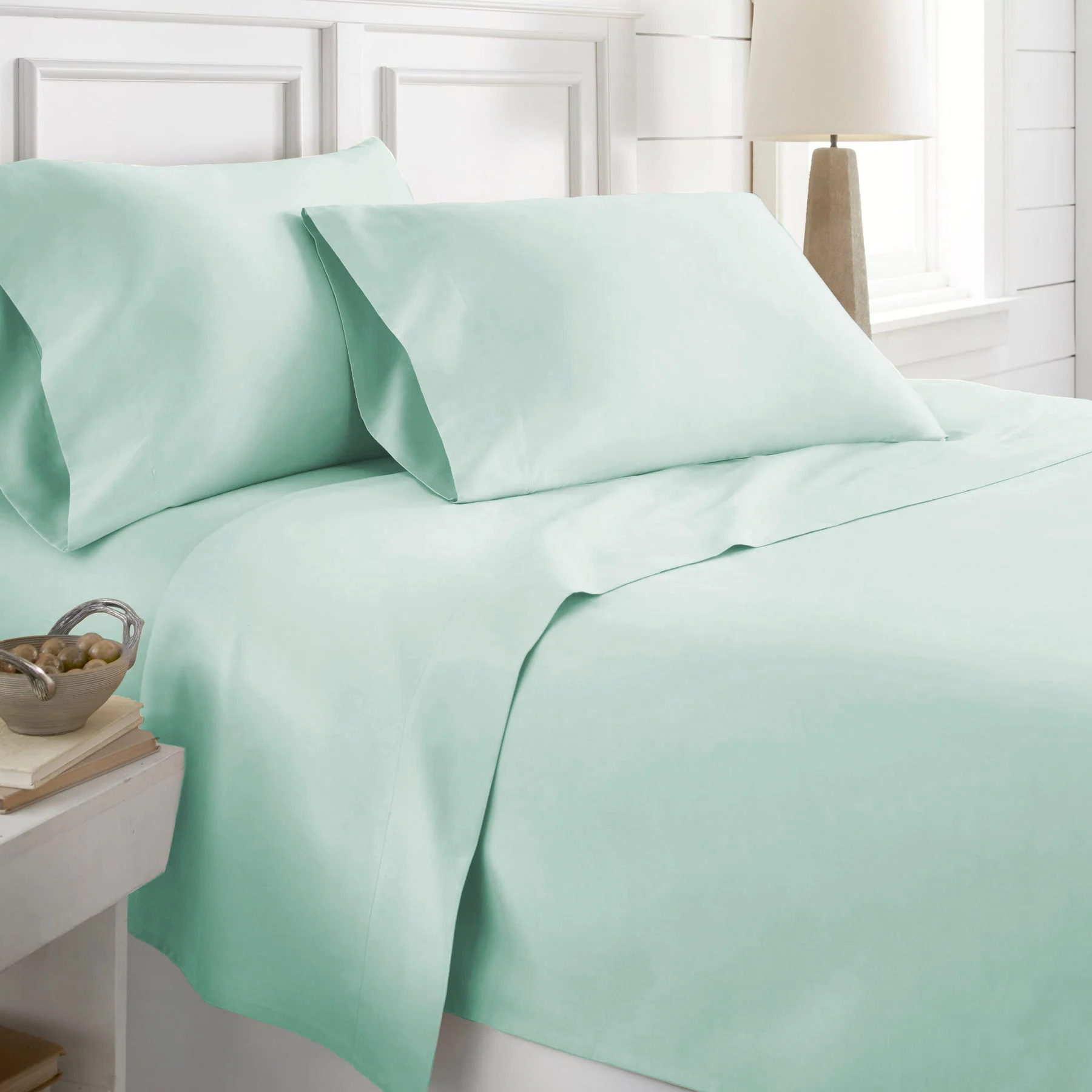 PREMIUS Super Soft 100% Cotton Sheet Set, Queen - Image 5