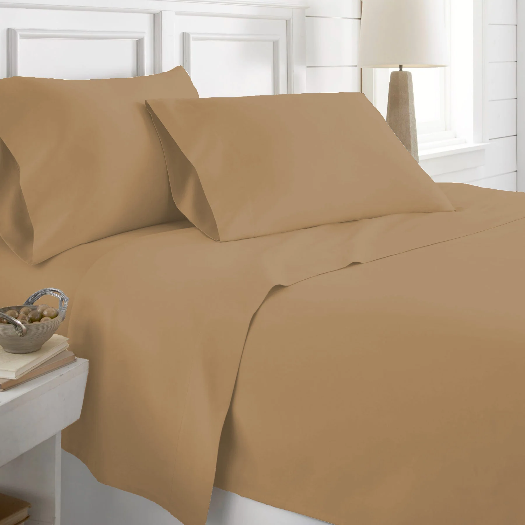 PREMIUS Super Soft 100% Cotton Sheet Set, Queen - Image 6