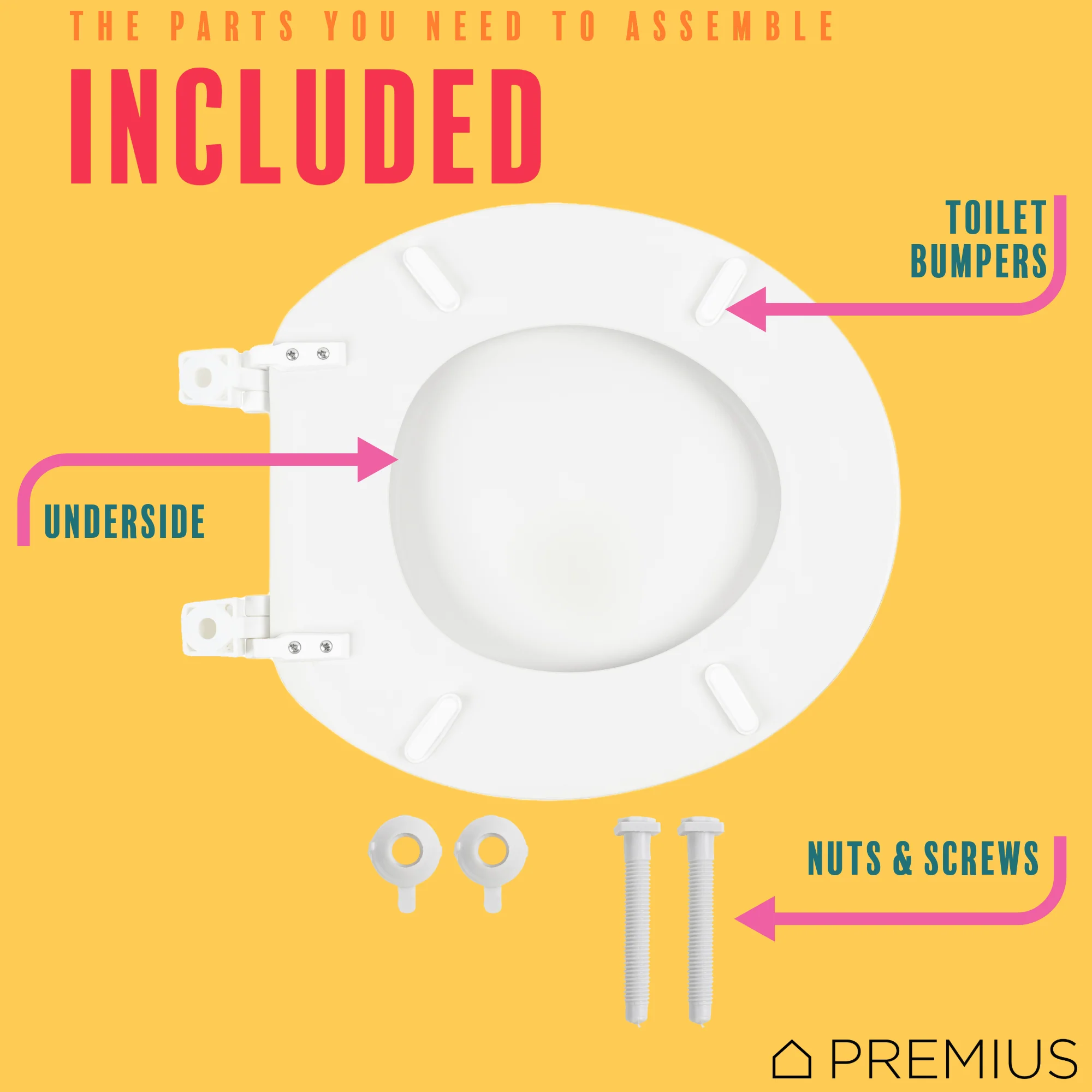 PREMIUS Wood Toilet Seat, Standard Round, 17 Inches - Image 4