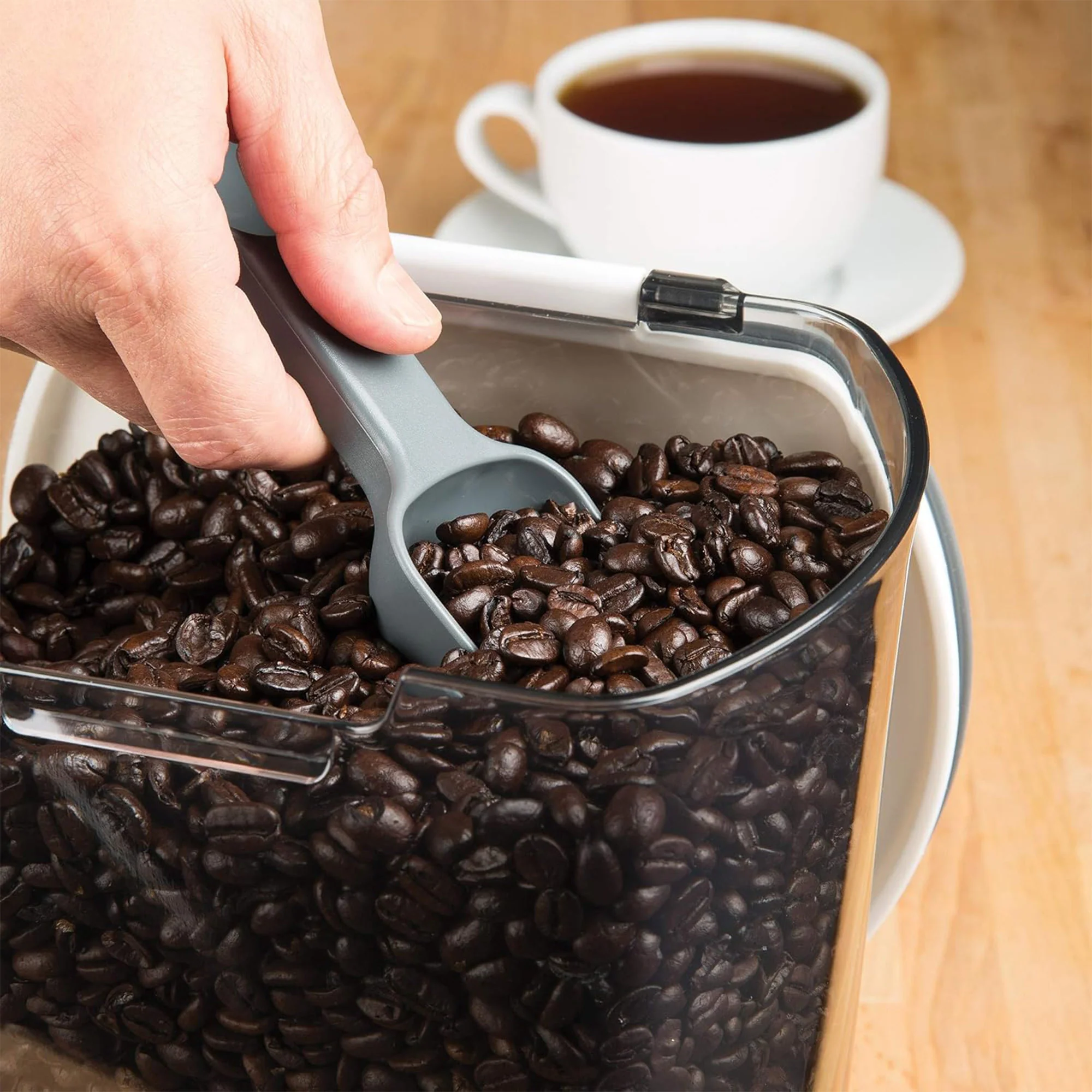 Prep Solutions Prokeeper Coffee Beans Storage, Clear, 4 Quarts - Image 3