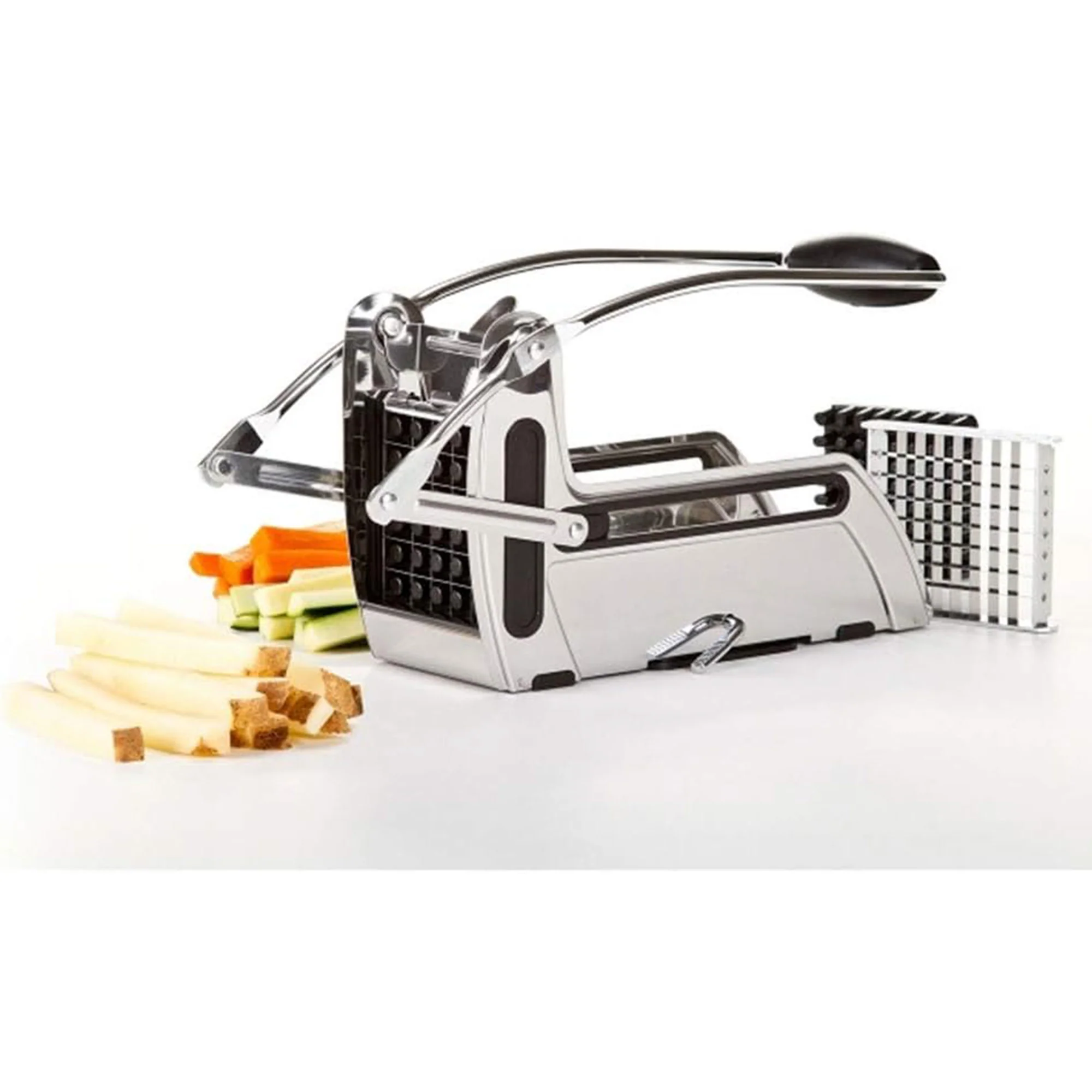 Prepworks Progressive Stainless Steel Deluxe Potato Cutter, Silver - Image 2