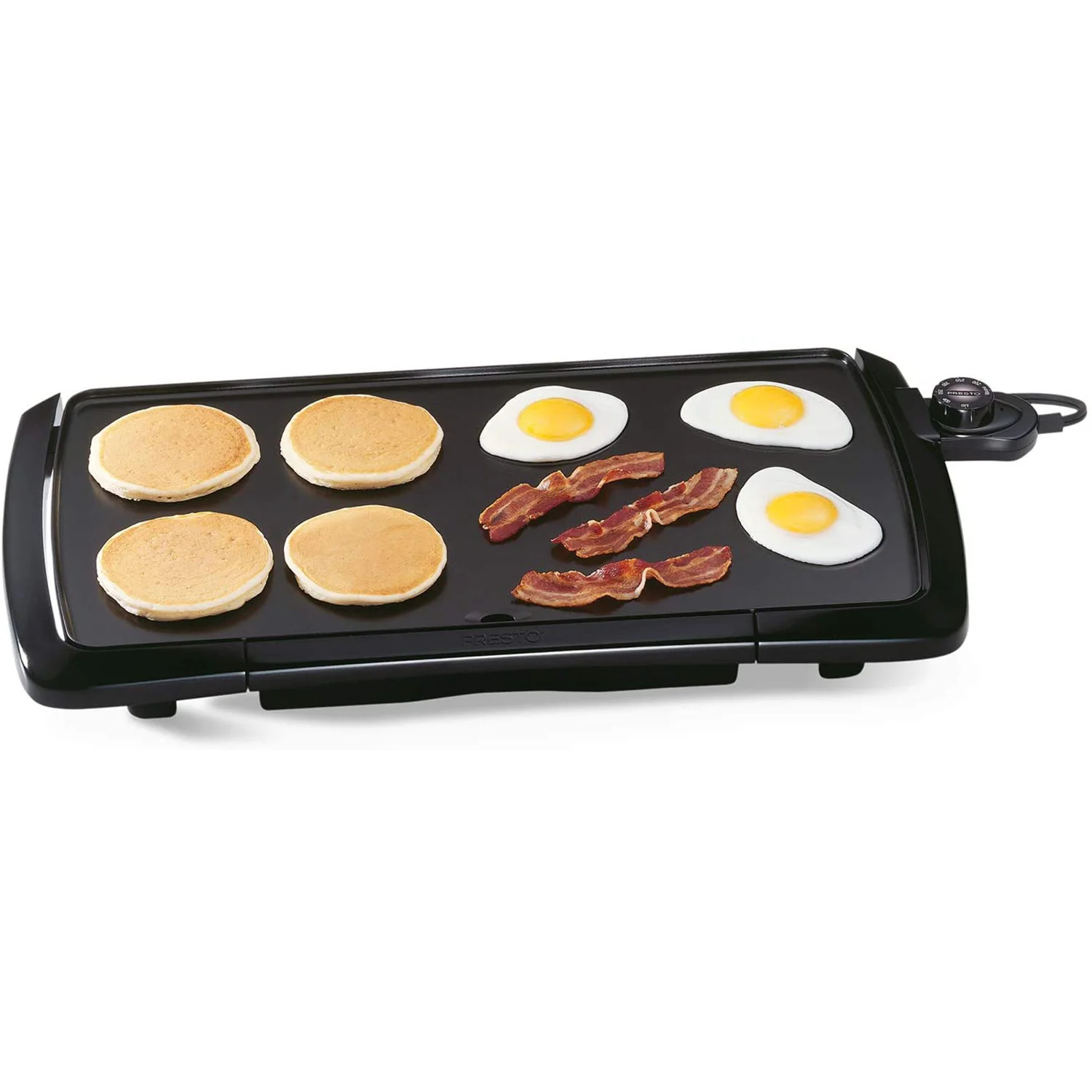 Presto Cool-Touch Electric Griddle, Black, 22.43x11.31x2.37 Inches