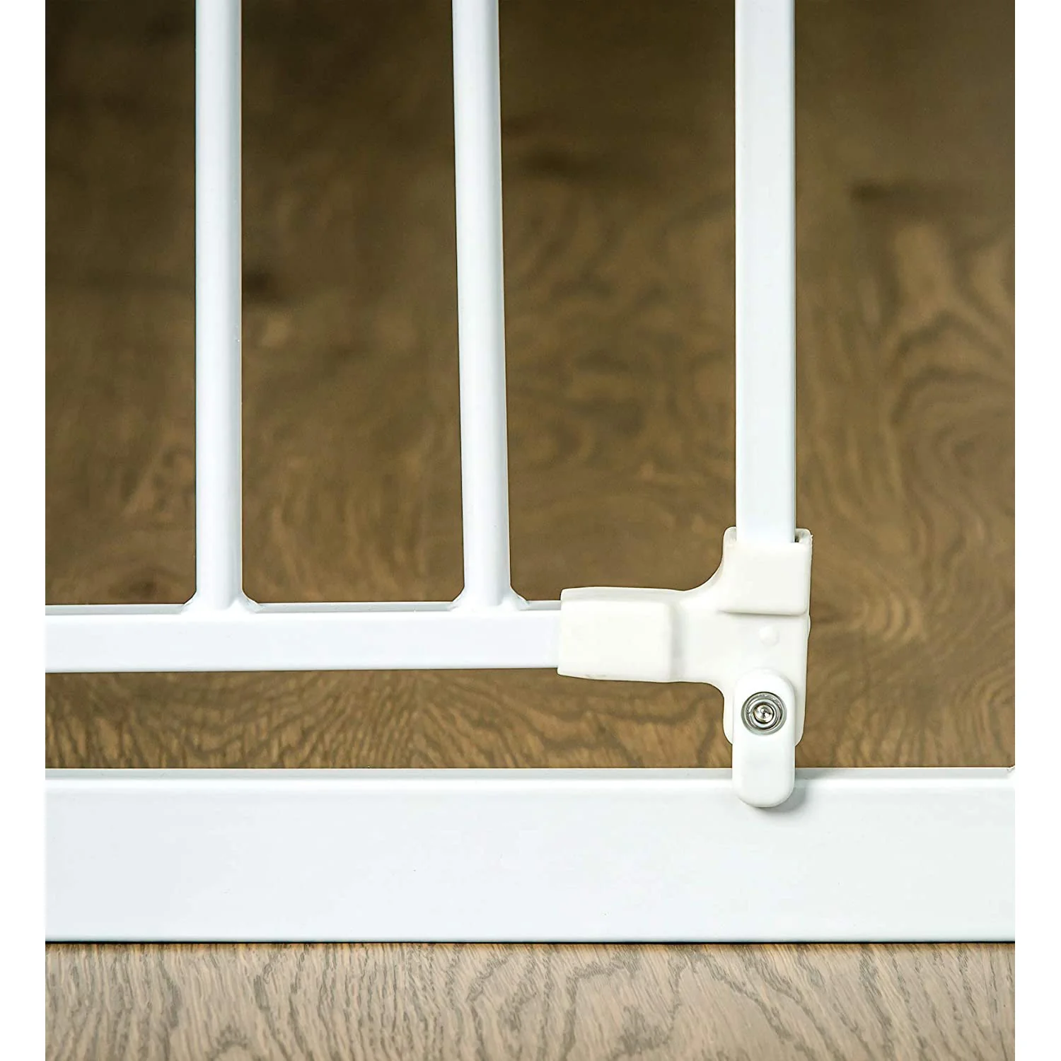 Regalo Easy Step 38.5-Inch Extra Wide Walk Thru Baby Gate, Includes 6-Inch Extension Kit, White - Image 7