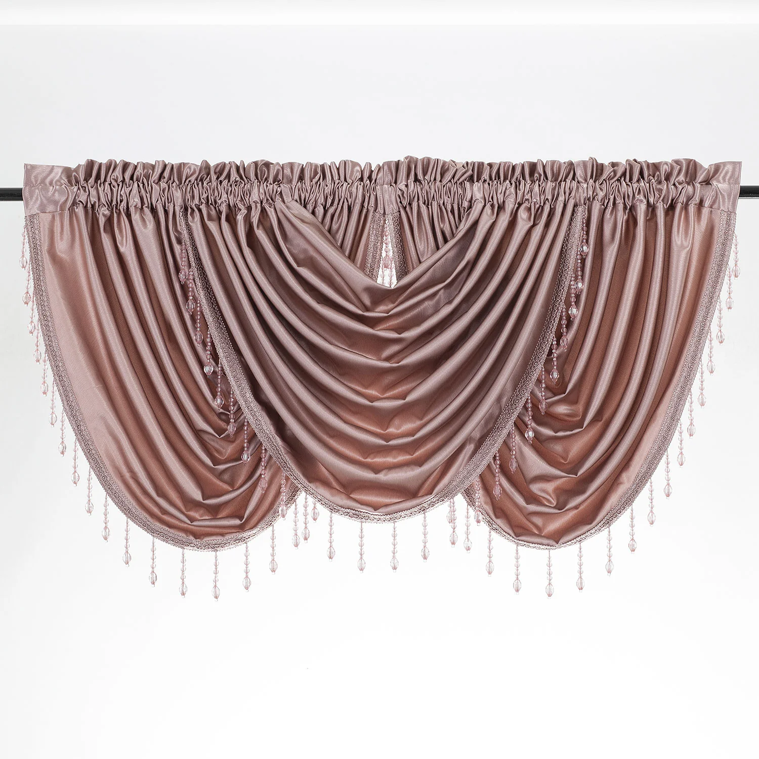 Regency Crushed Satin Rod Pocket Window Panel and Valance Treatments, All Sold Separately - Image 14