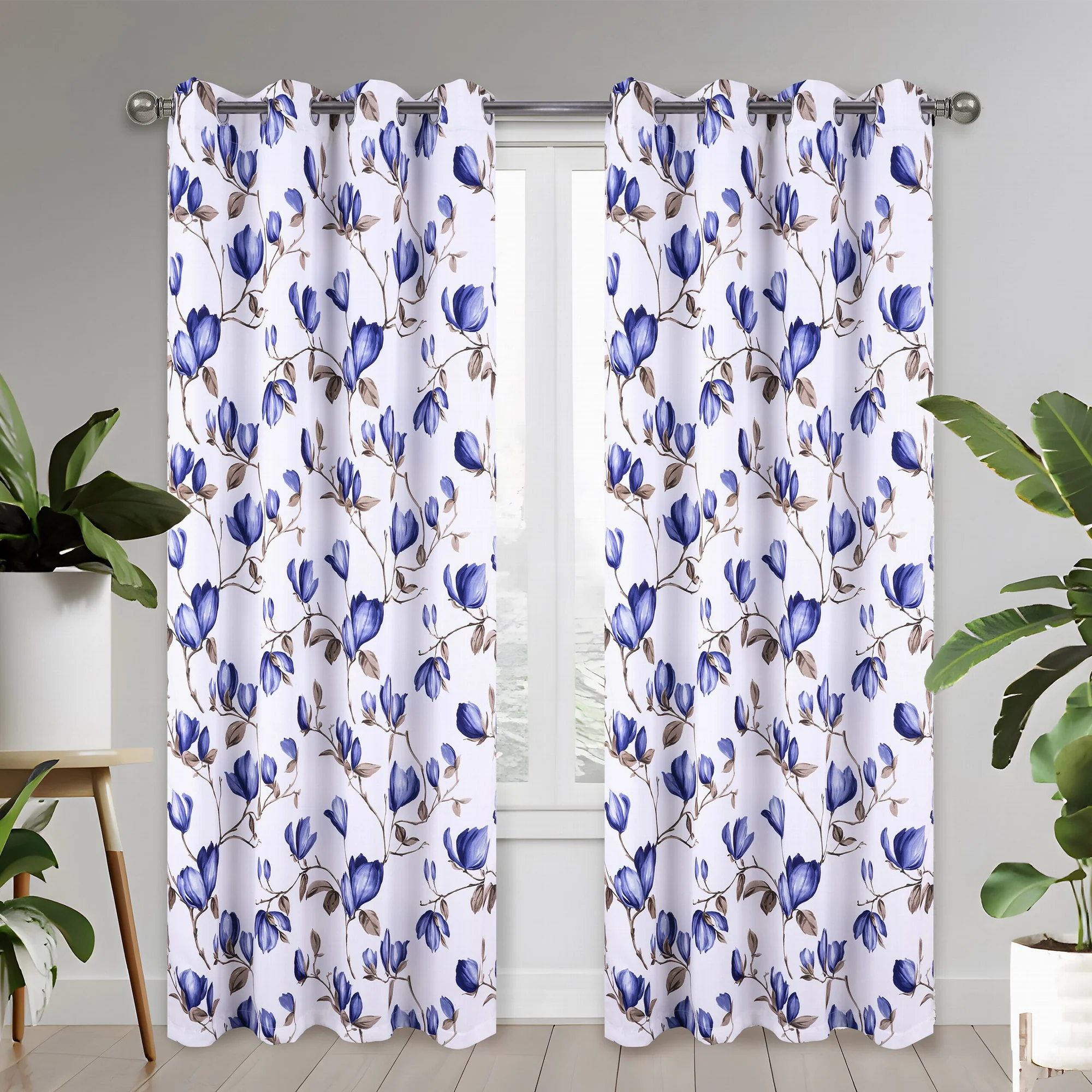 Regina Floral Room Darkening Grommet Window Panel, 54x84 Inches - Image 5