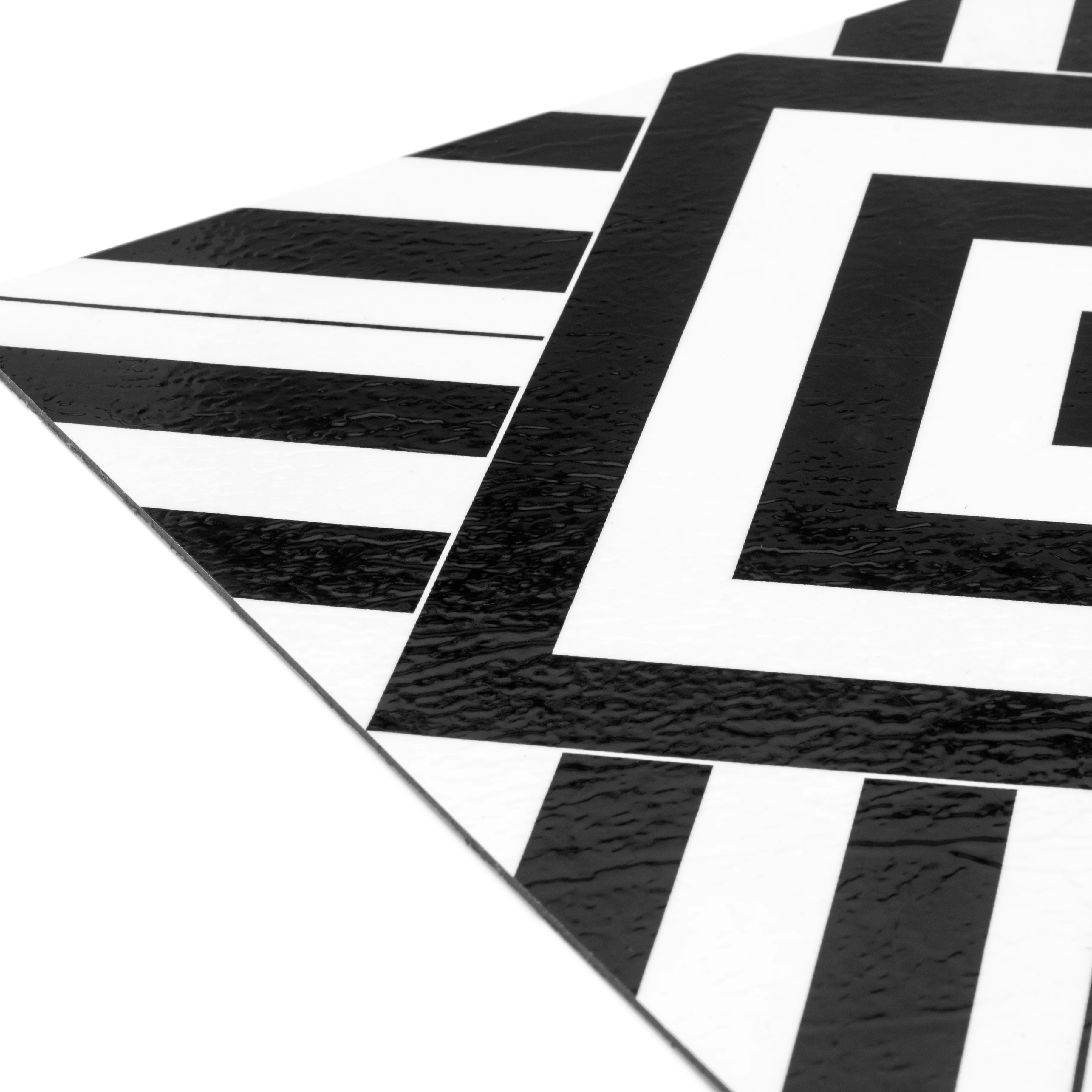 Retro 12x12 Self Adhesive Vinyl Floor Tile - Geometric - 20 Tiles/20 sq. ft. - Image 4