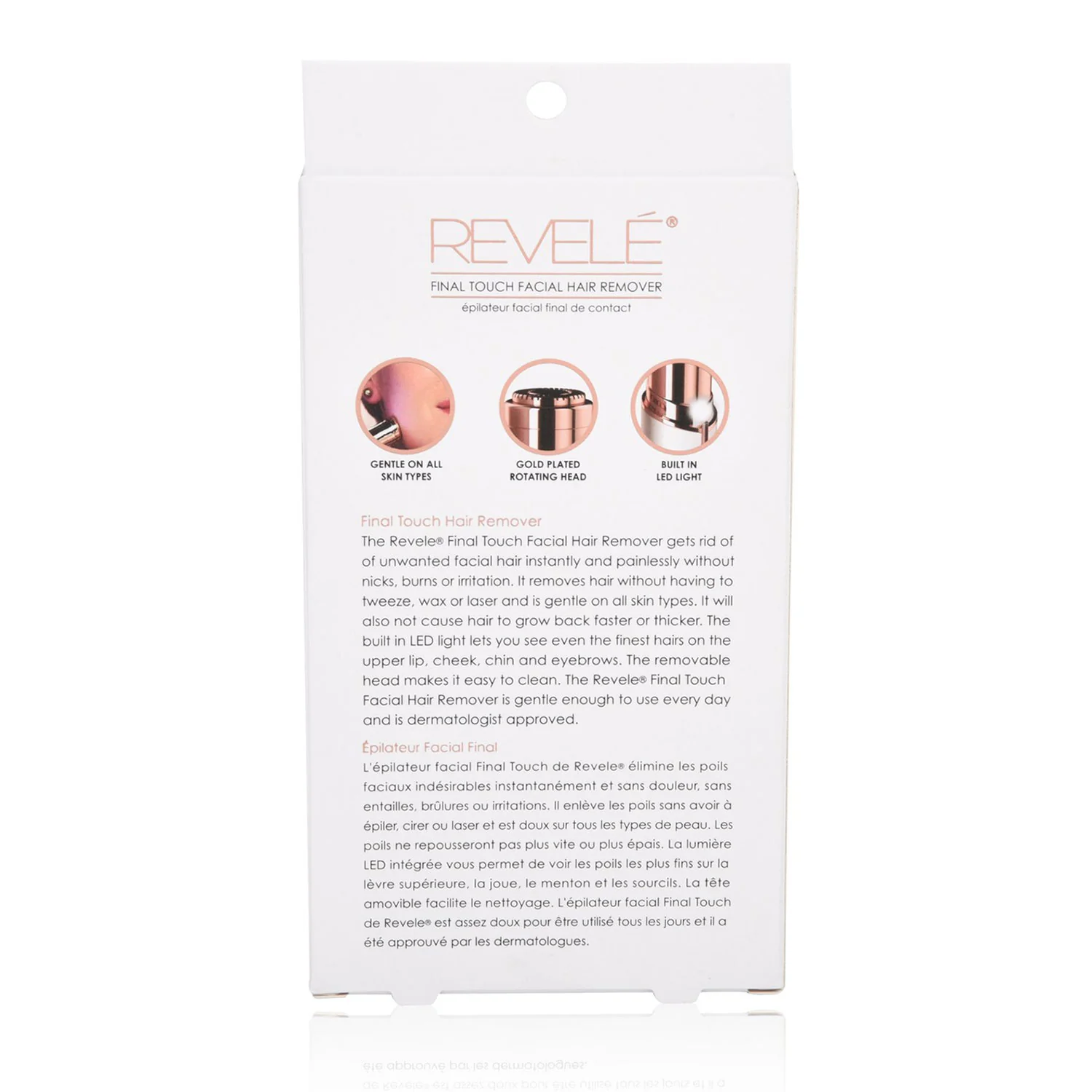 REVELE Final Touch Perfect Brows Hair Remover Pen, 5 Inches - Image 3