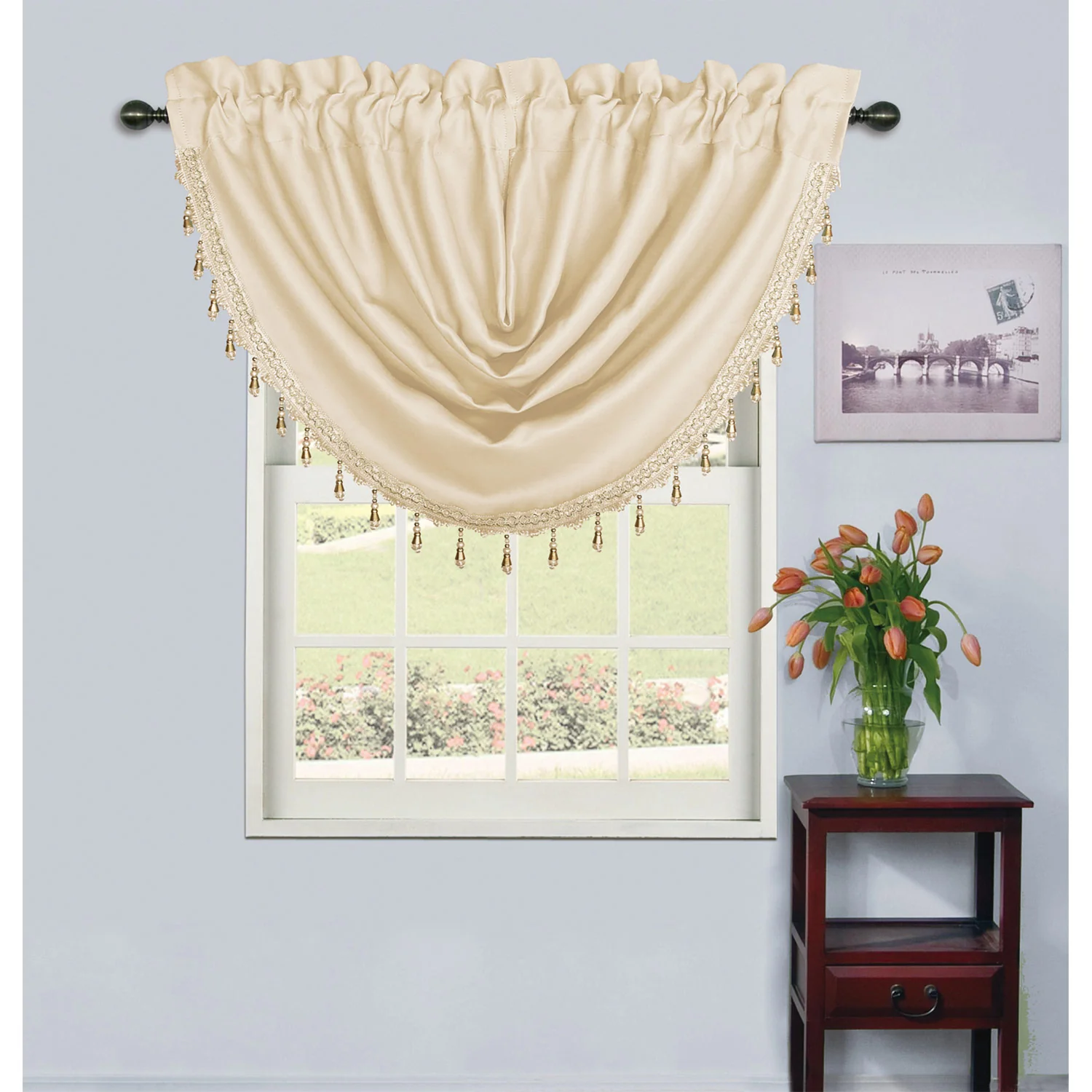 Rosario Rod Pocket Room Darkening Window Panel and Valance Treatments, All Sold Separately - Image 15
