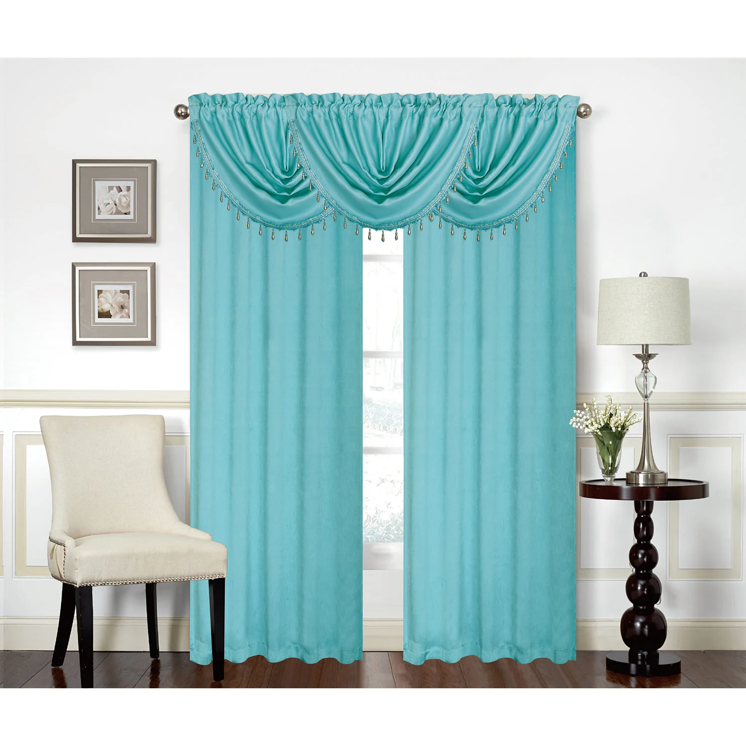 Rosario Rod Pocket Room Darkening Window Panel and Valance Treatments, All Sold Separately - Image 18
