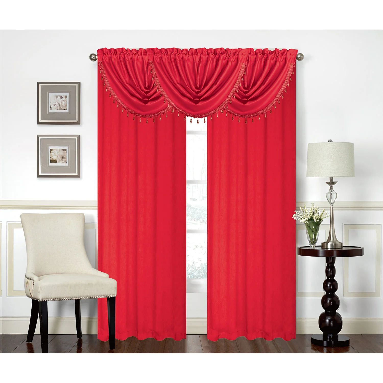 Rosario Rod Pocket Room Darkening Window Panel and Valance Treatments, All Sold Separately - Image 21