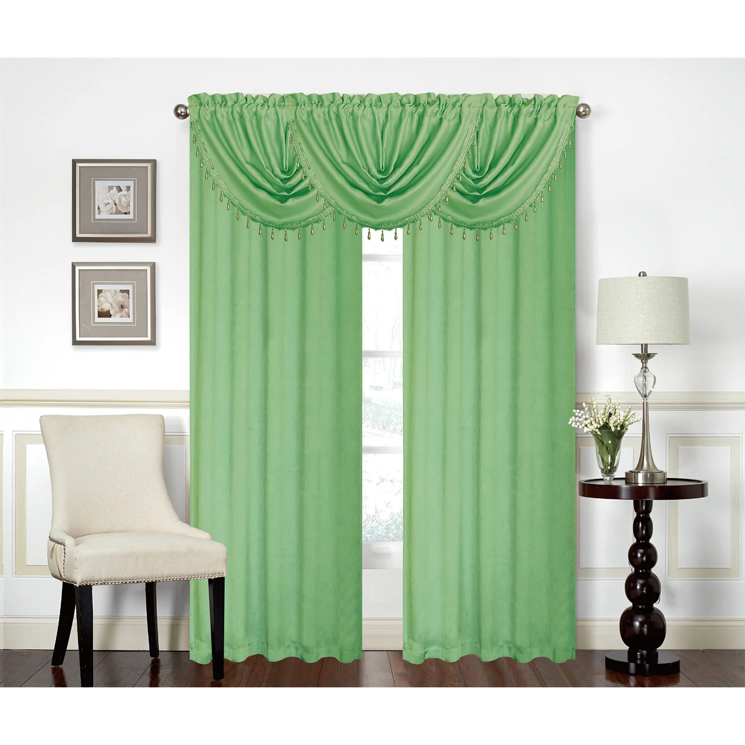 Rosario Rod Pocket Room Darkening Window Panel and Valance Treatments, All Sold Separately - Image 25
