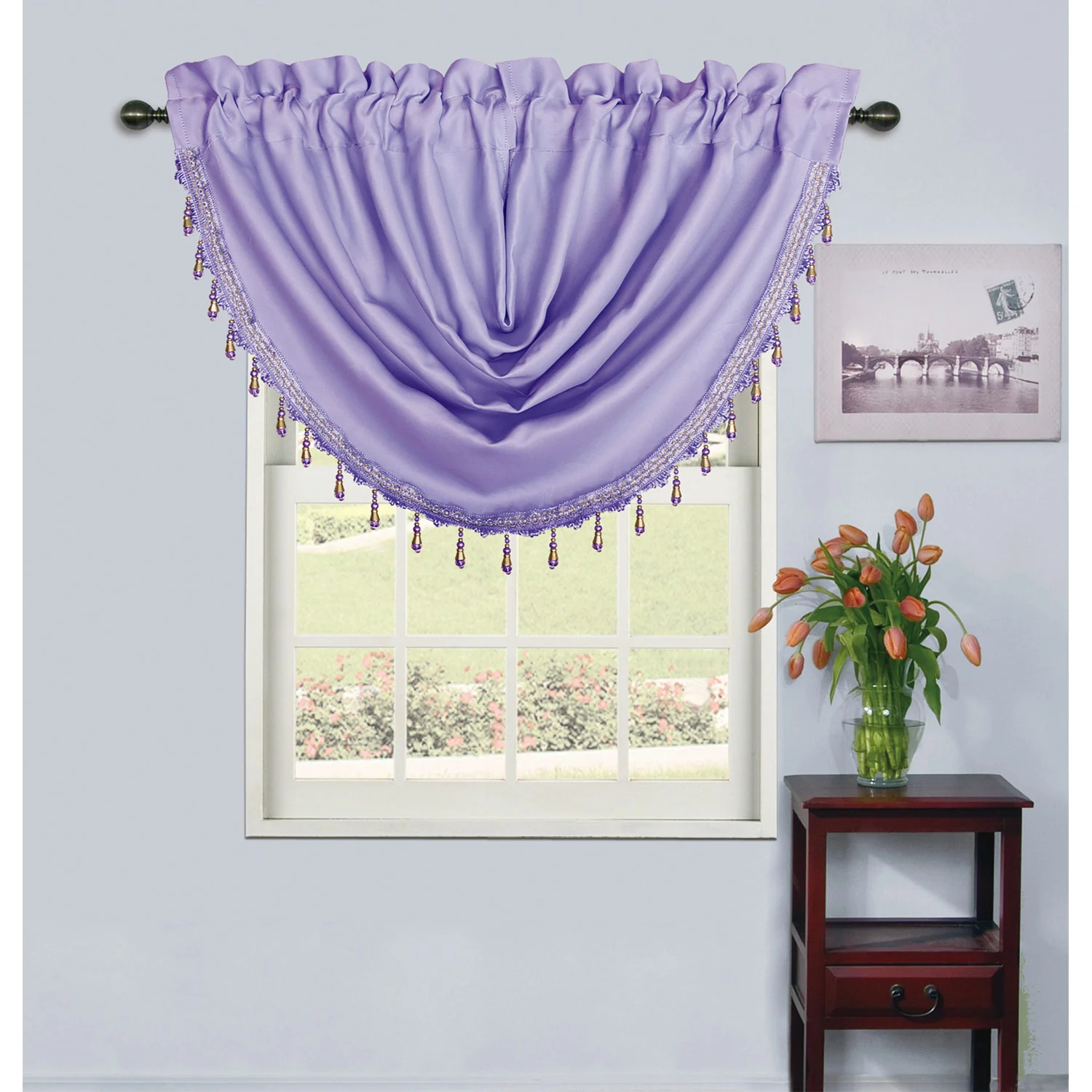 Rosario Rod Pocket Room Darkening Window Panel and Valance Treatments, All Sold Separately - Image 7