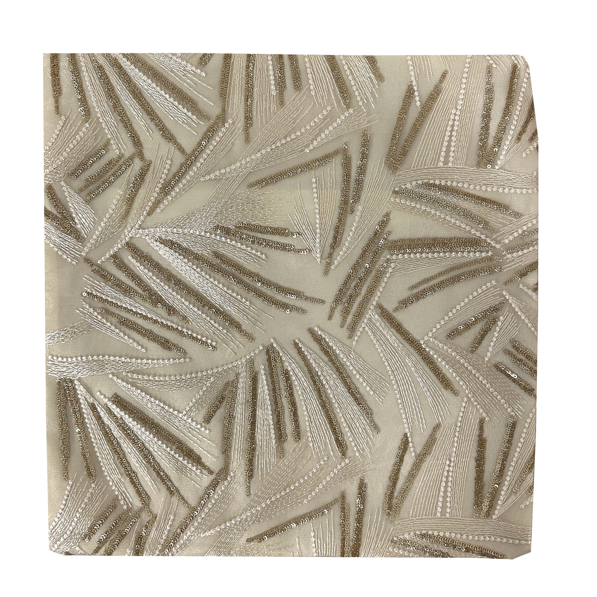 Rosetta Wheat Spikelets Pattern Decorative Cushion Cover, Gold, 18x18 Inches - Image 2