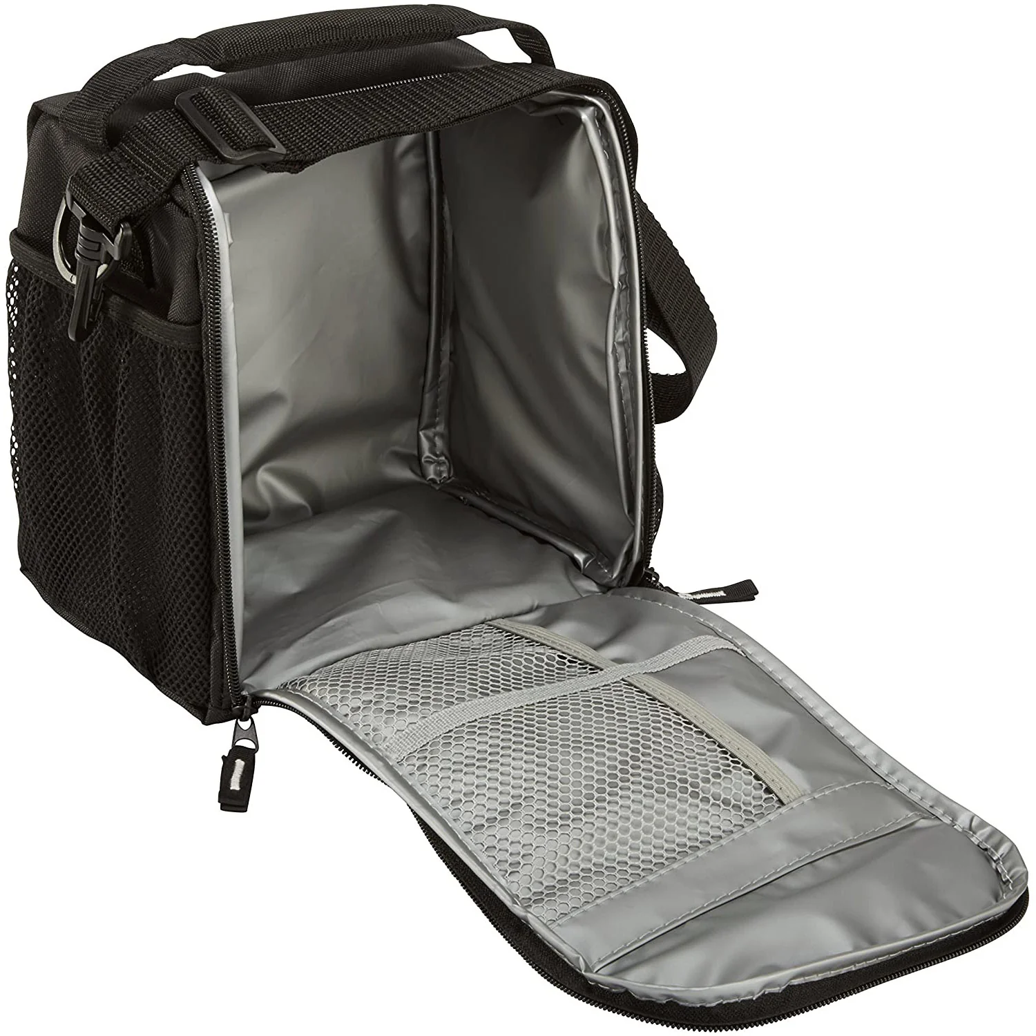 Rubbermaid LunchBlox Lunch Bag, Medium, Black Etch, 5.38 x 8.75 x 8.88 Inches - Image 2