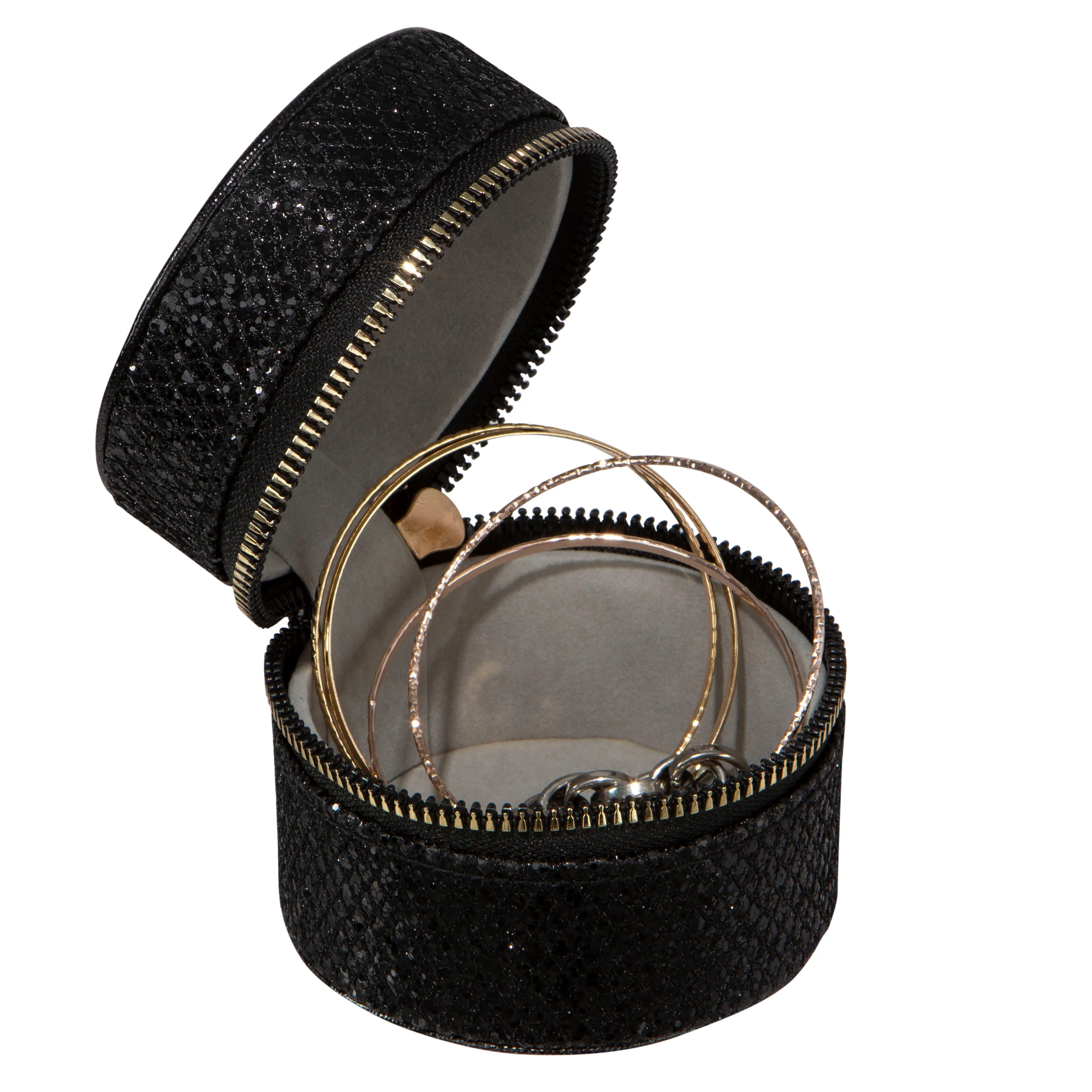 Ruby + Cash Circle Travel Jewelry Accessory Organizer, Black - Image 3