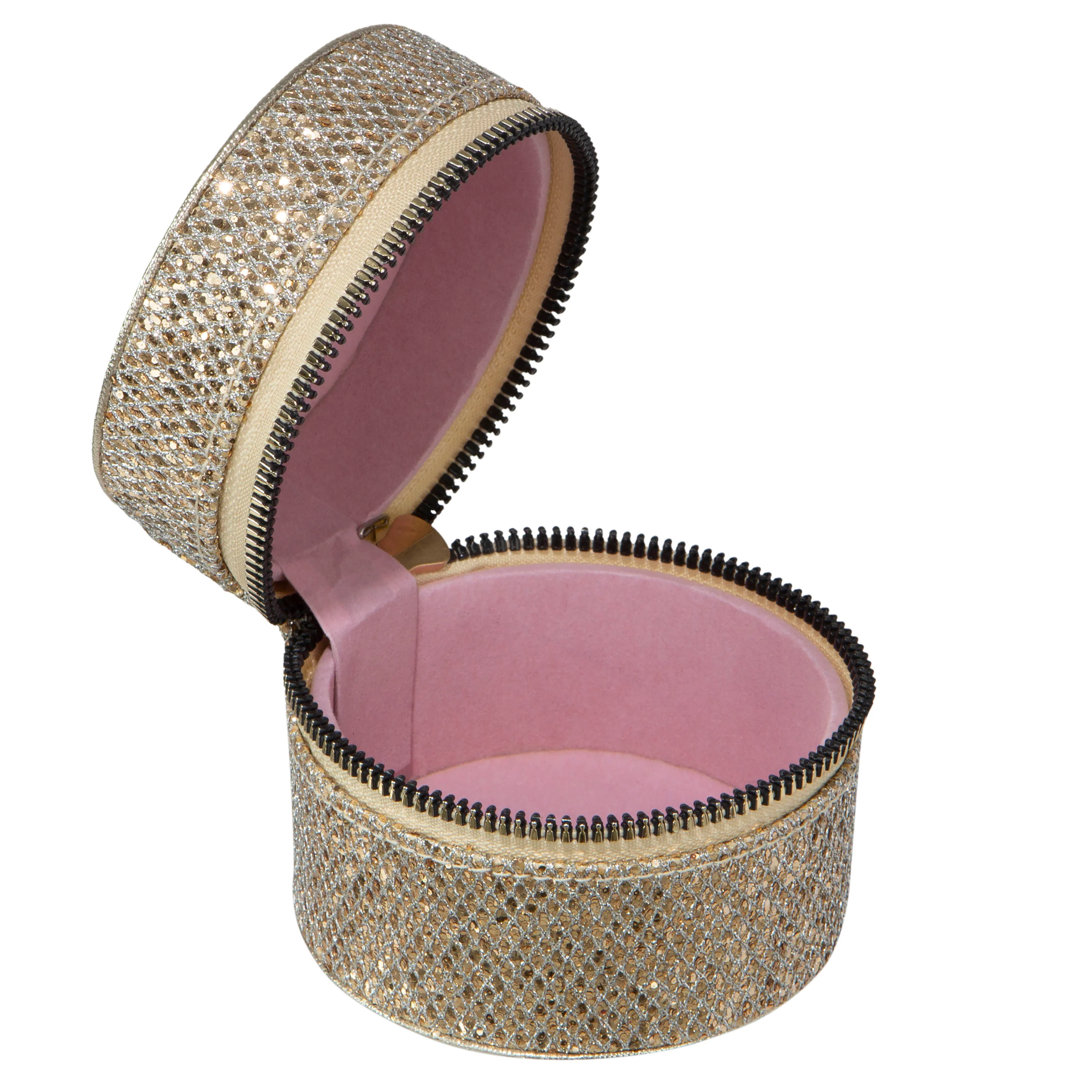 Ruby + Cash Circle Travel Jewelry Accessory Organizer, Gold - Image 2