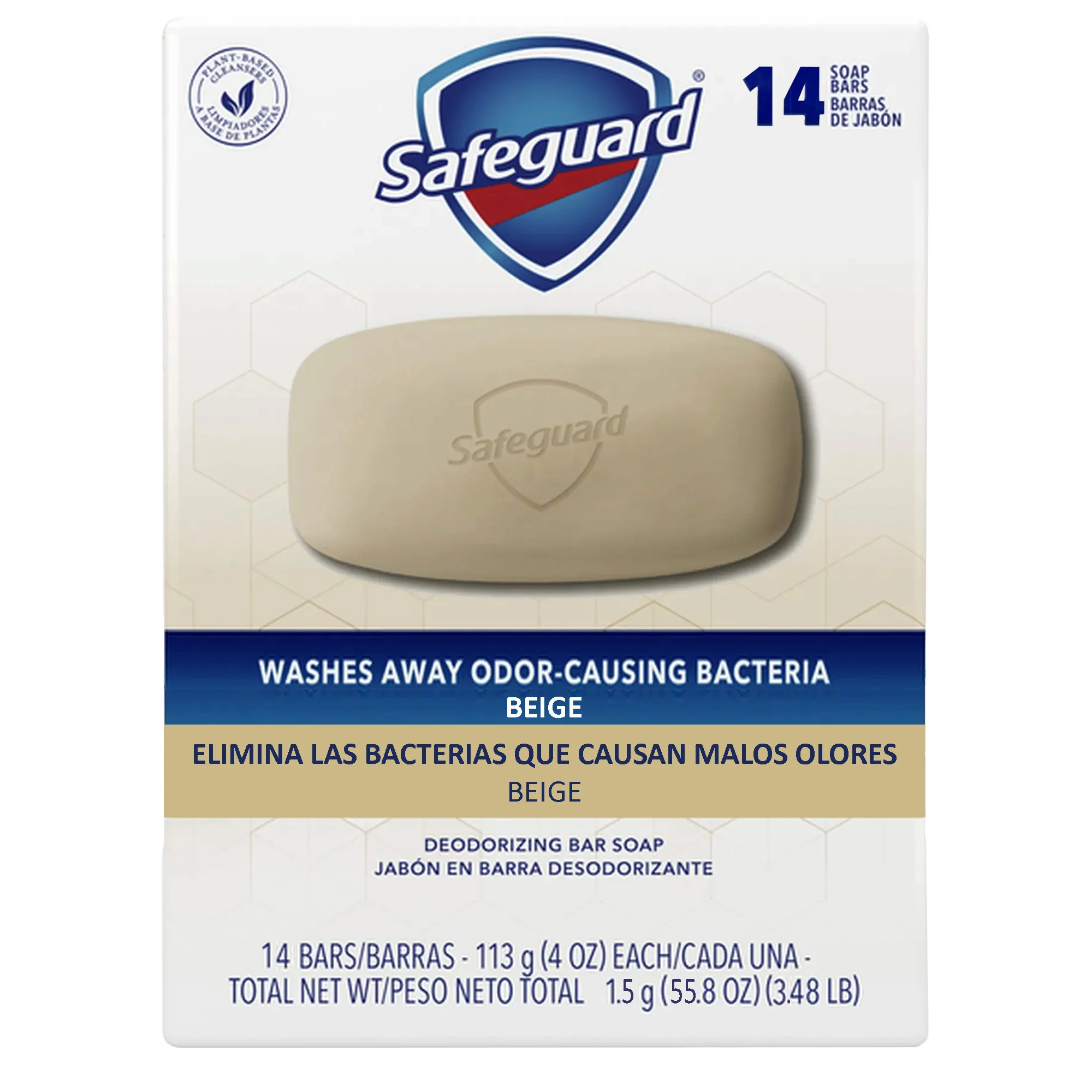 Safeguard Original Bar Soap, Beige, 4 Ounces, 14 Pack