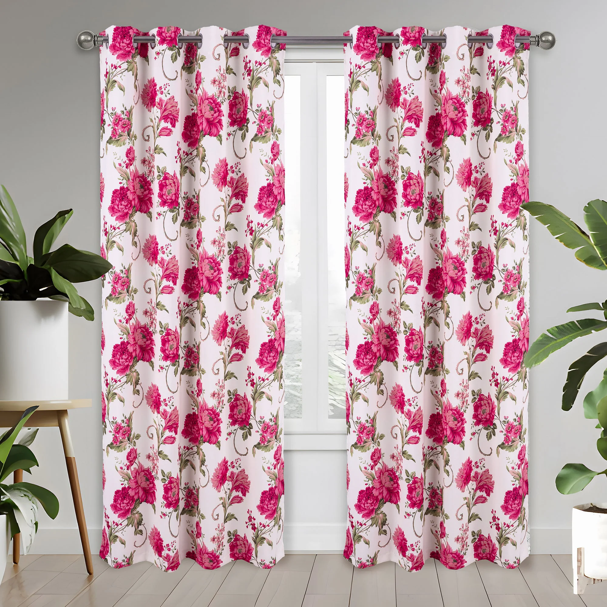 Samantha Floral Room Darkening Grommet Window Panel, 54x84 Inches - Image 5