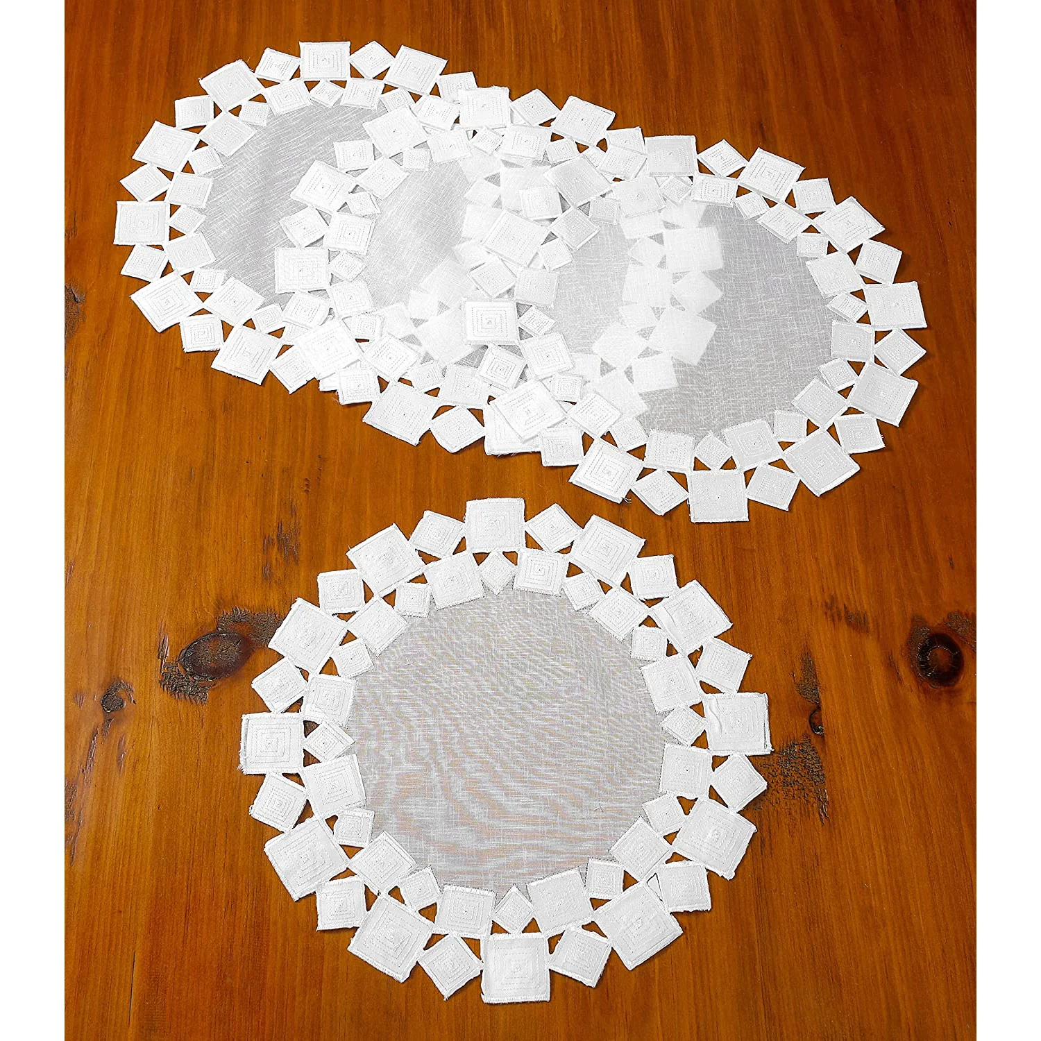 Seville Decorative Embroidered Cutwork Runner - Image 3