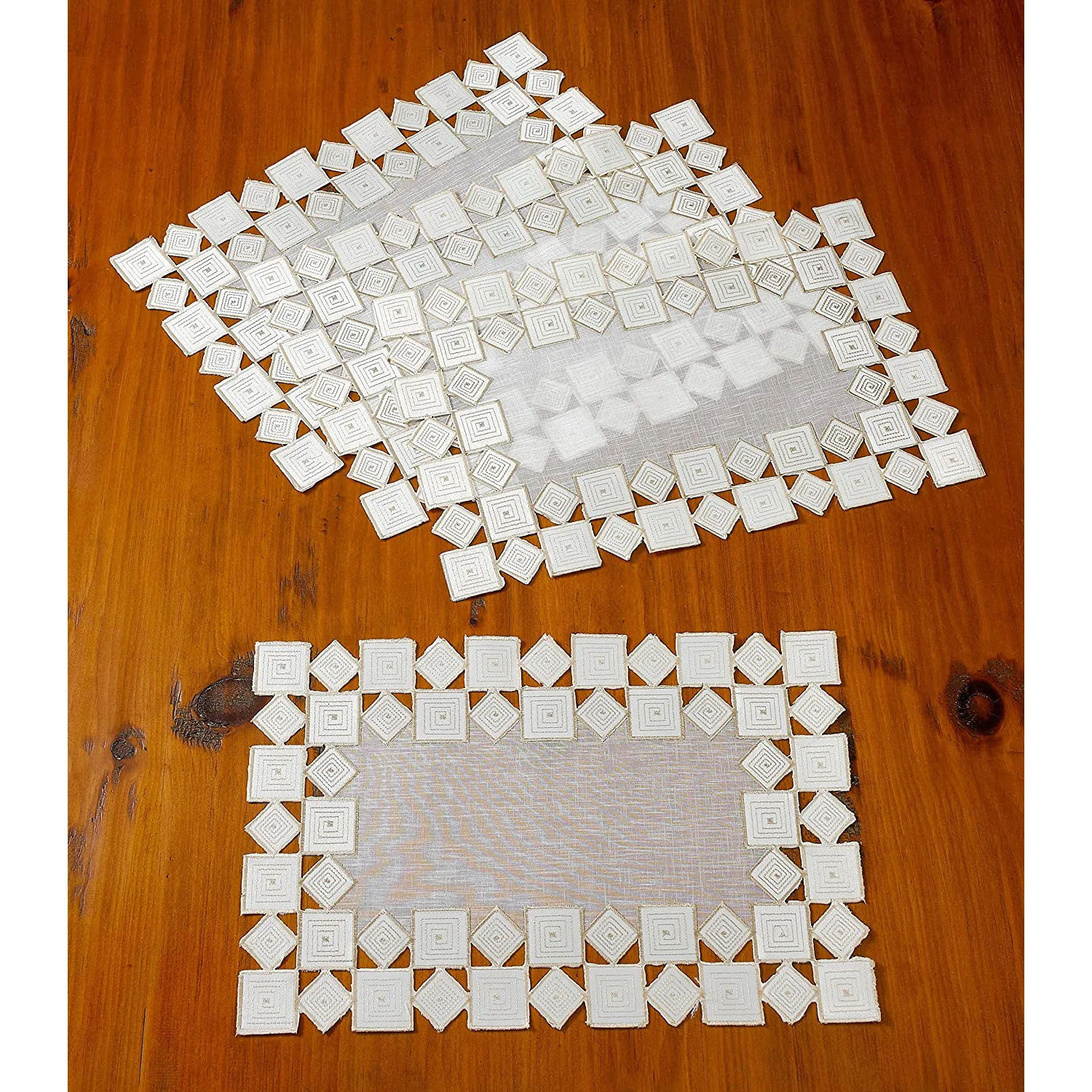 Seville Decorative Embroidered Cutwork Runner - Image 4