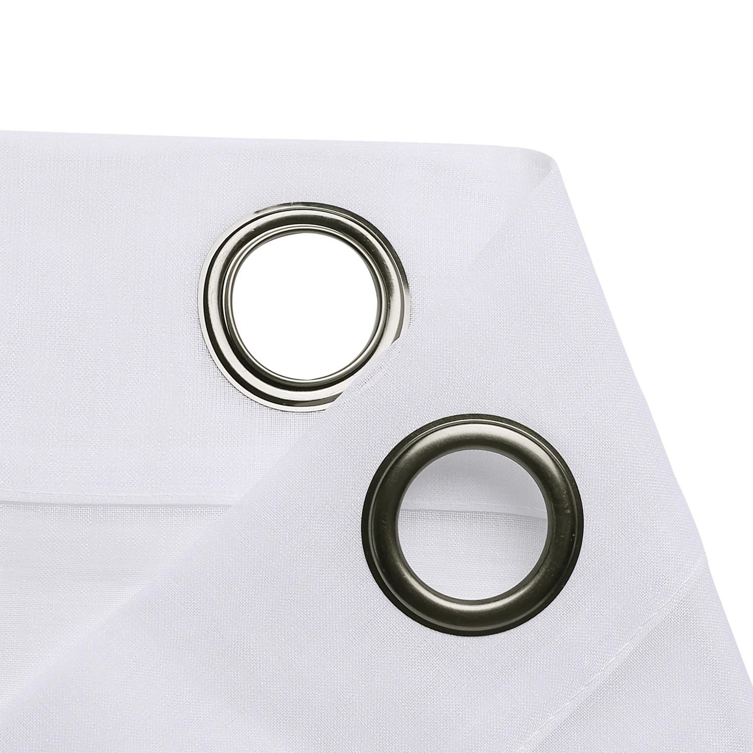 Sheffield 2-Pack Solid Sheer Grommet Window Panel, White, 76x84 Inches - Image 7