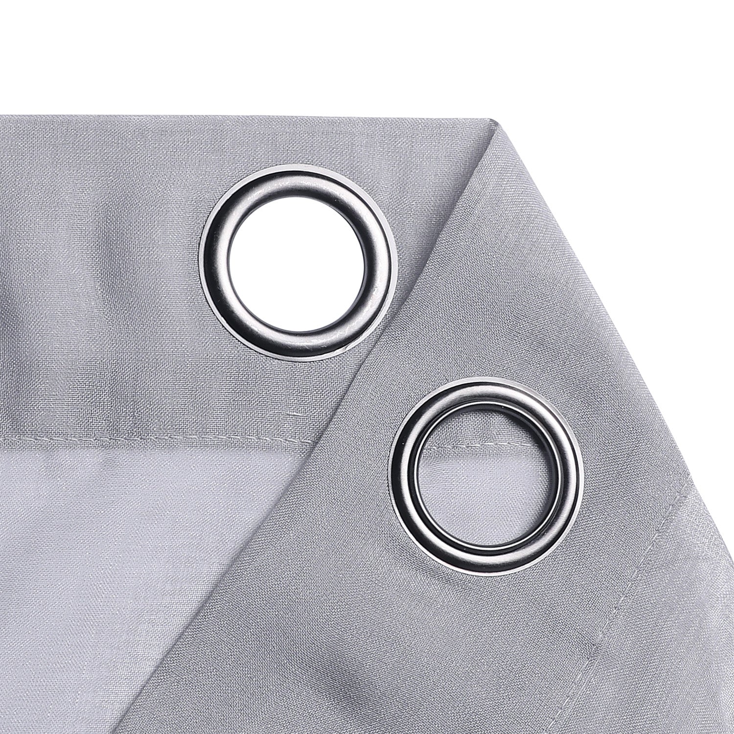 Sheffield 2-Pack Solid Sheer Grommet Window Panel, Gray, 76x84 Inches - Image 6