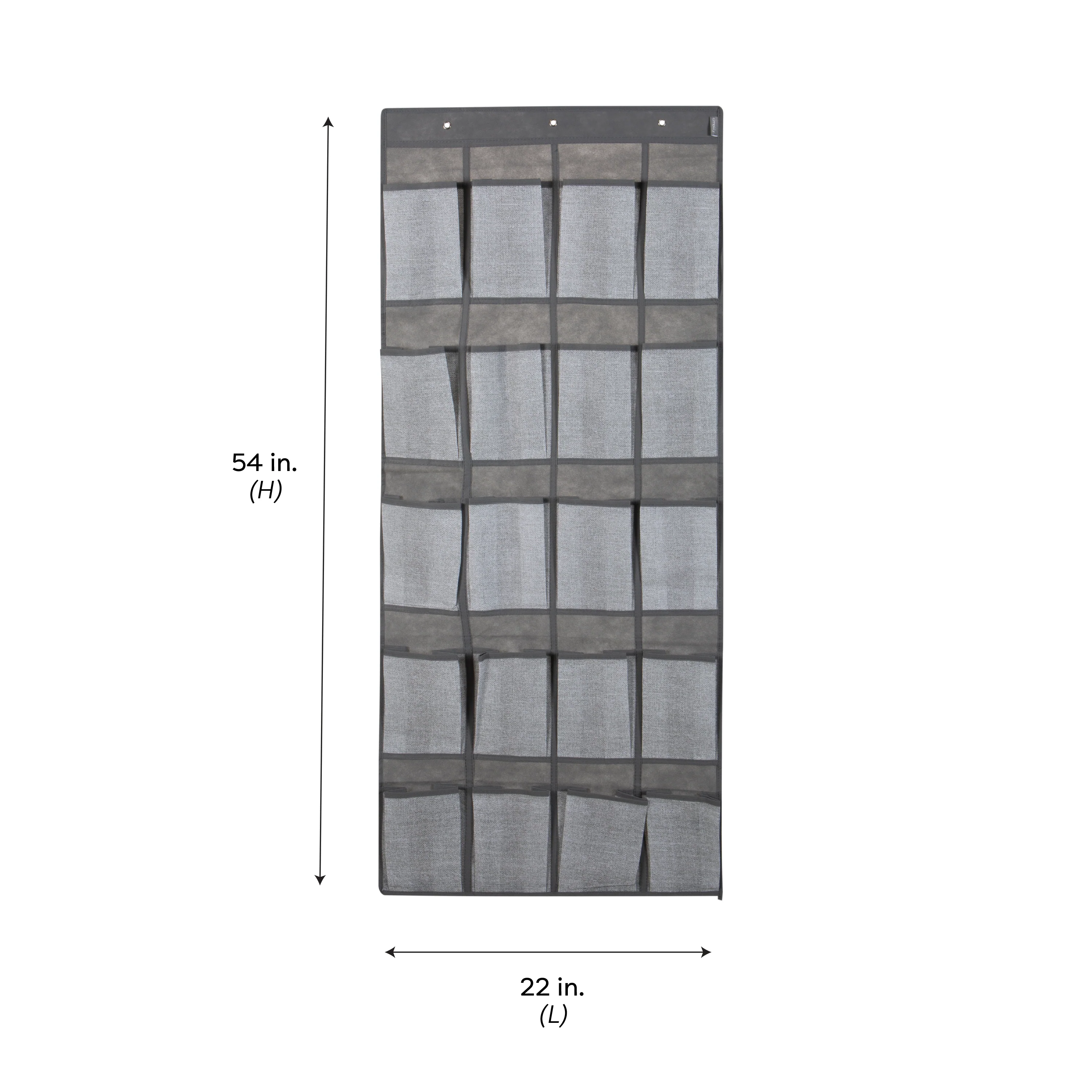 Simplify 20-Pocket  Shoe Organizer in Heather Grey - Image 4
