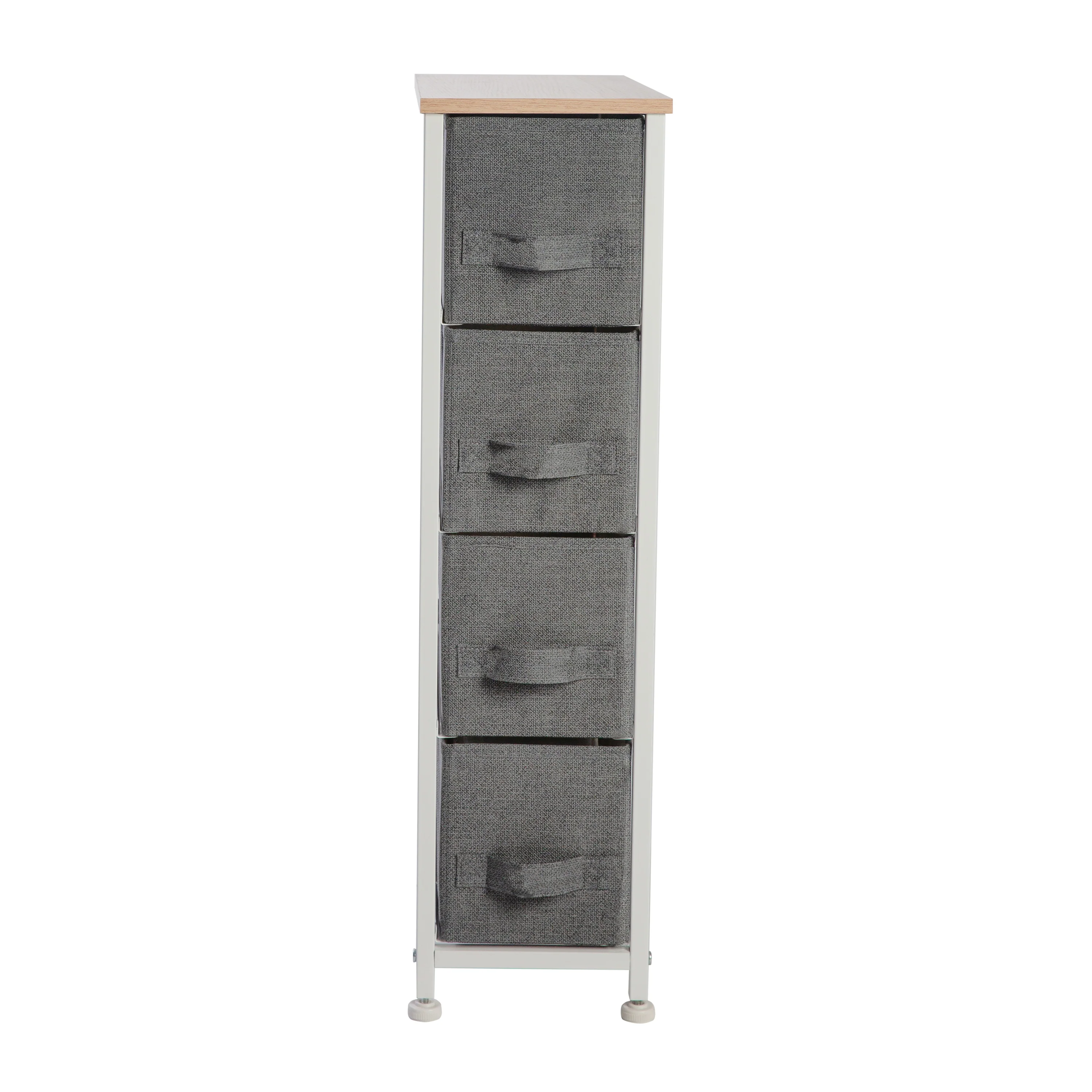 Simplify 4 Drawer Narrow Storage Chest in Grey - Image 2
