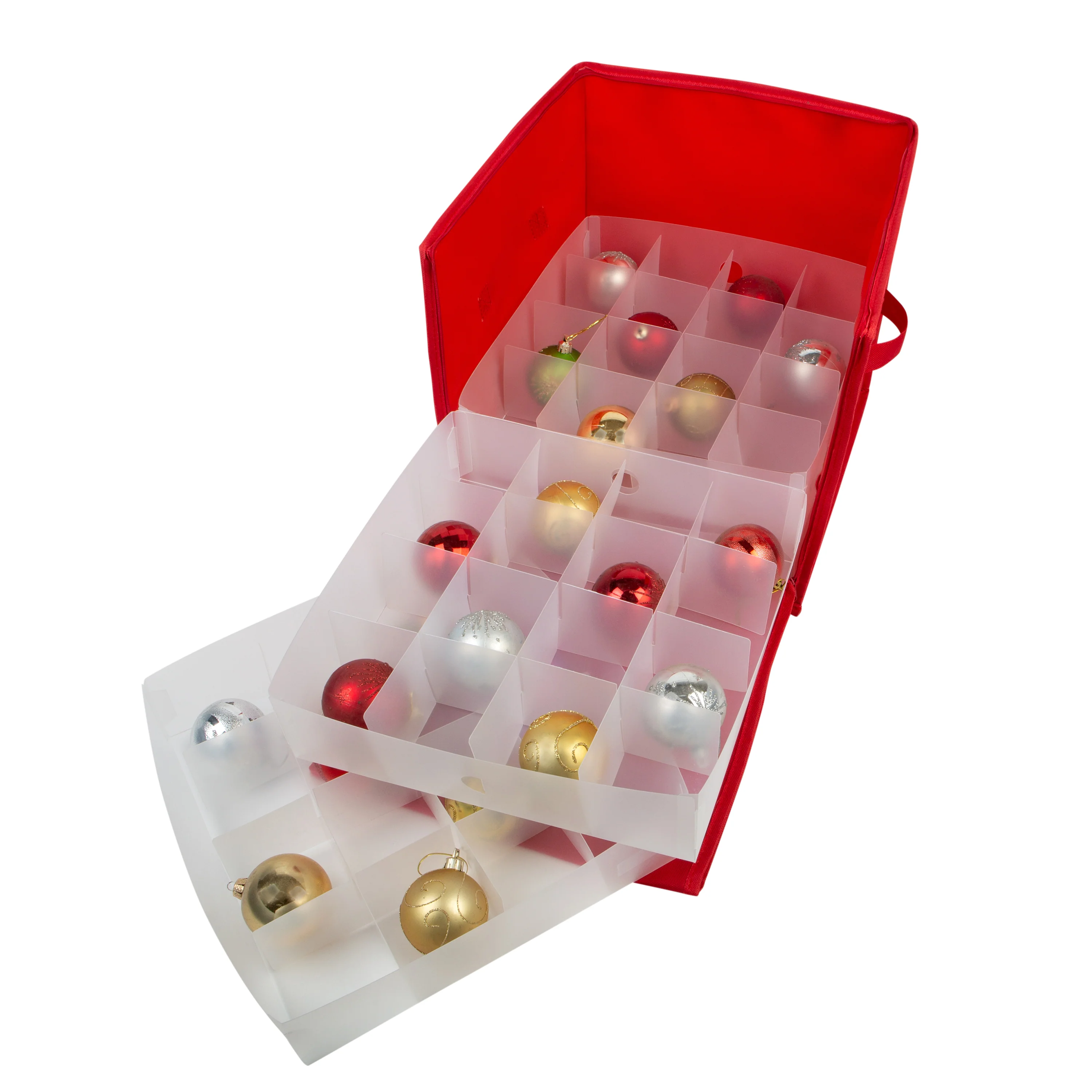 Simplify 64 Count Stackable Christmas Ornament Storage Box - Image 2