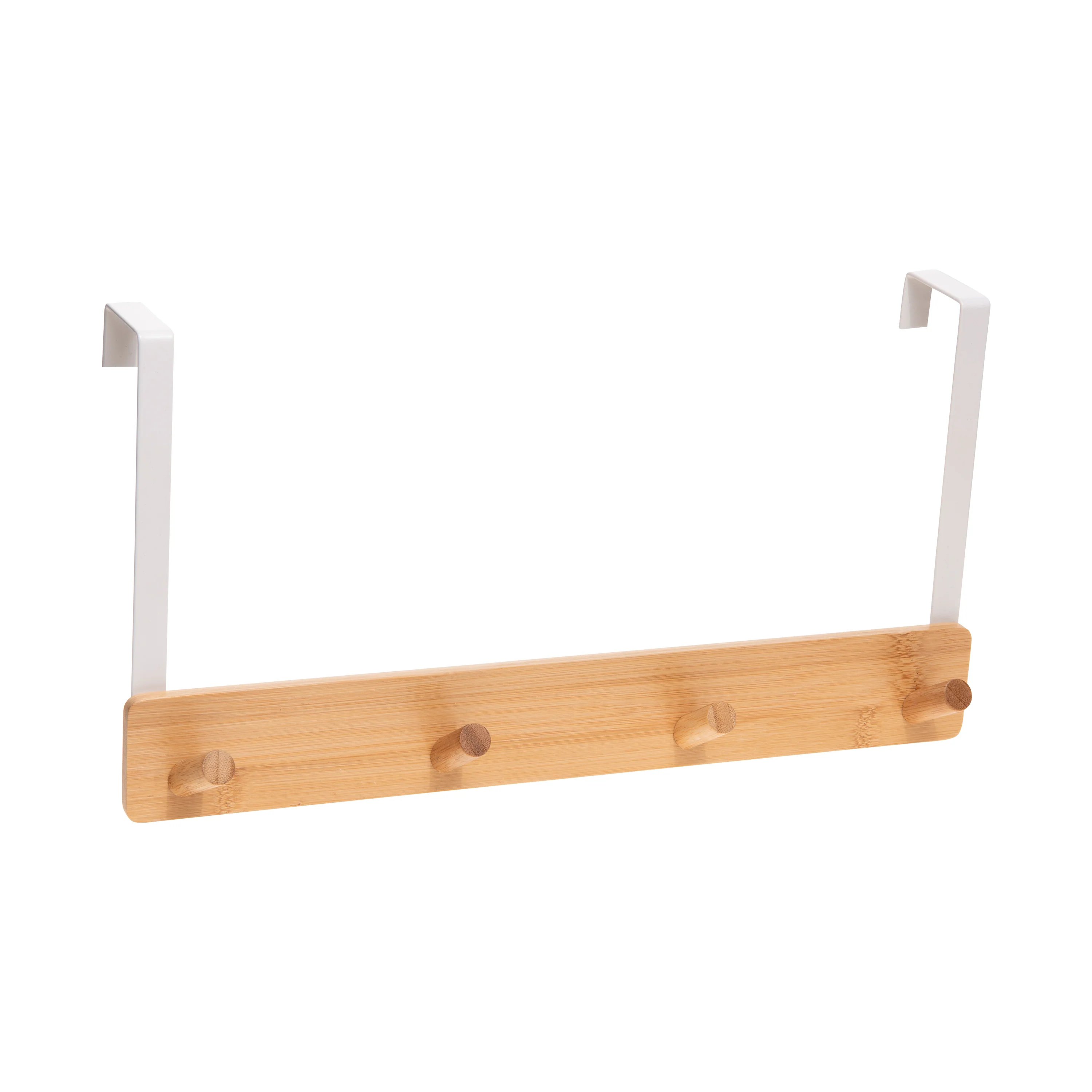 Simplify Bamboo Over the Door 4 Hook in White