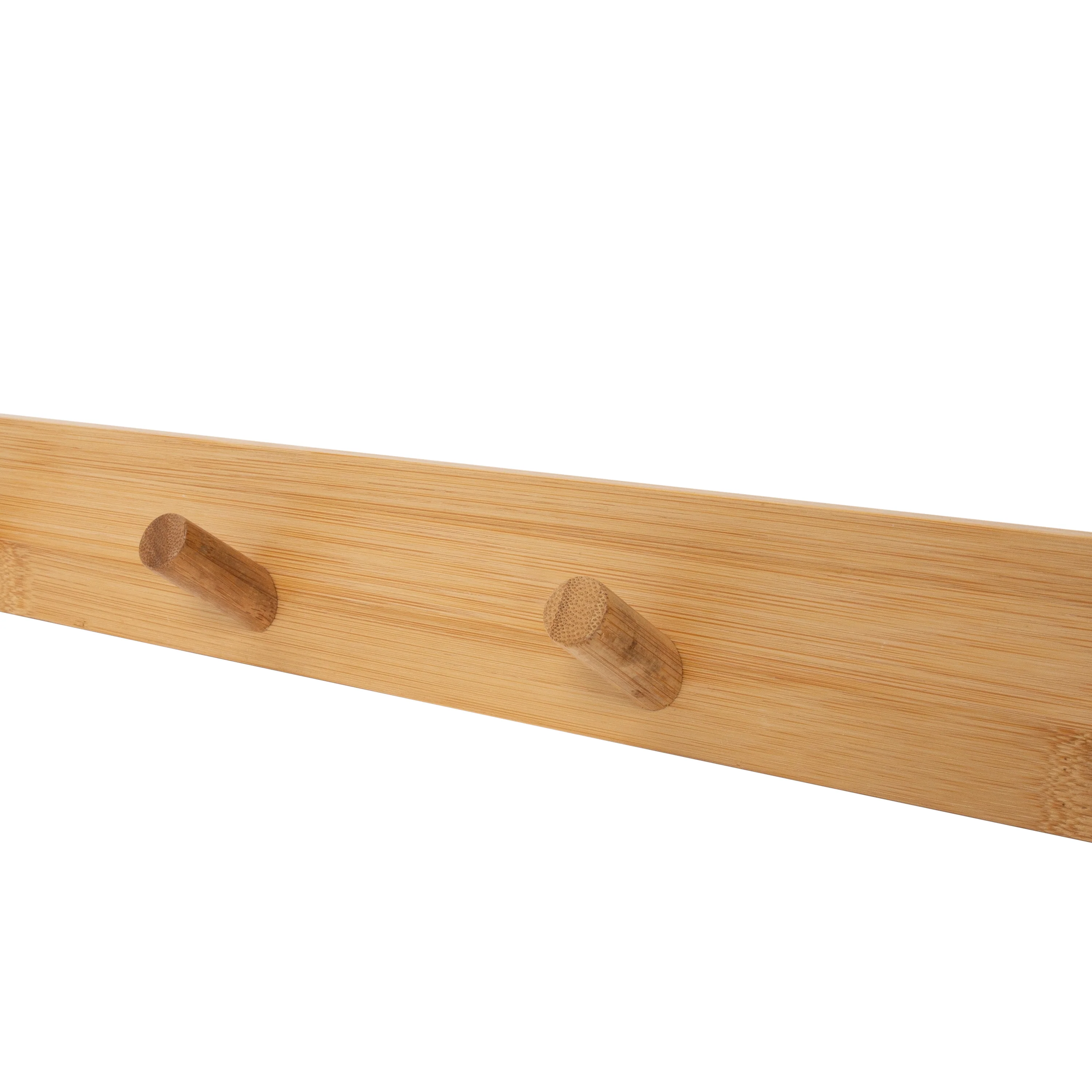 Simplify Bamboo Over the Door 4 Hook in White - Image 4
