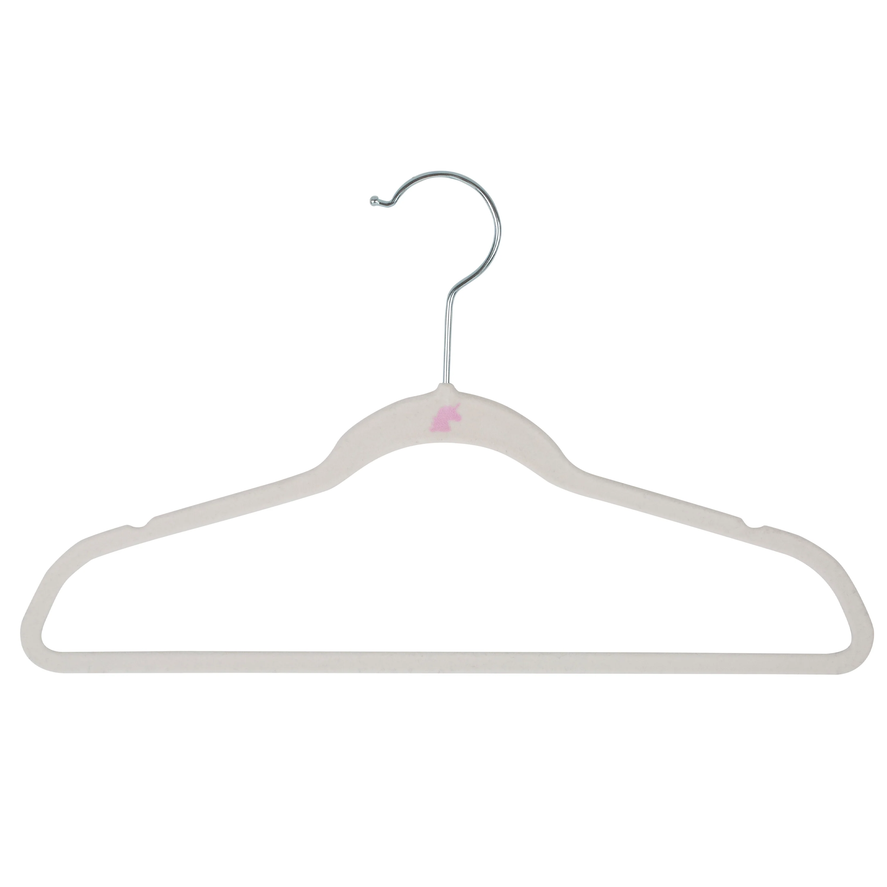 Simplify Kids 25 Pack Velvet Hangers in White - Image 2