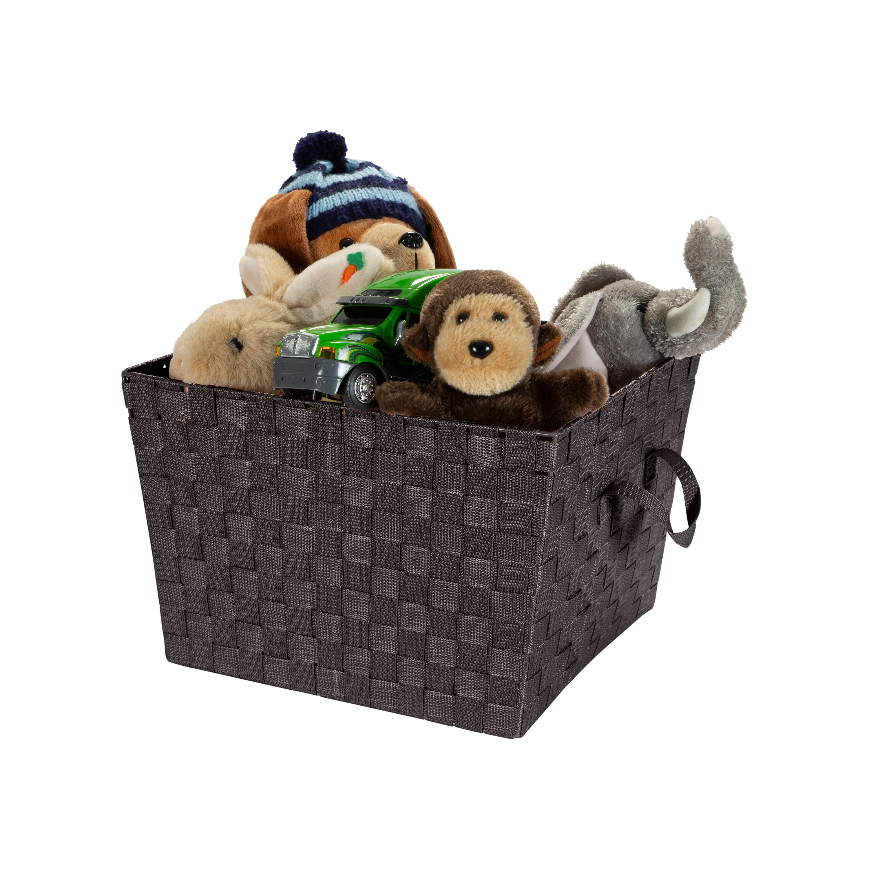 Simplify Large Woven Storage Bin in Chocolate - Image 3