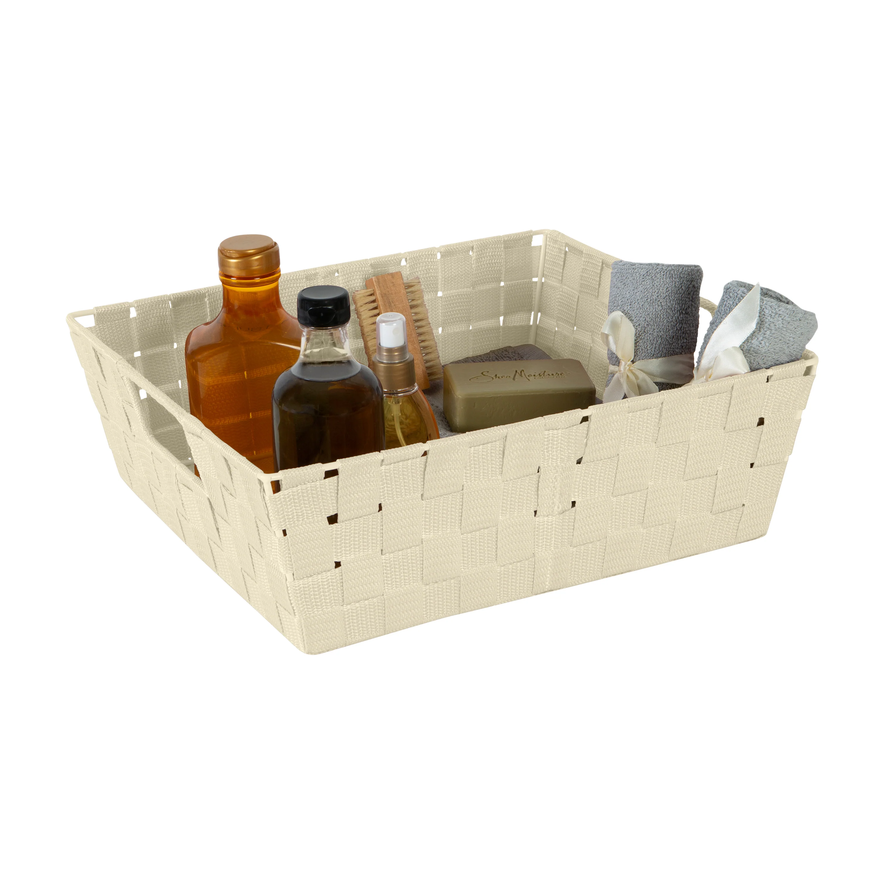 Simplify Large Woven Storage Shelf Bin in Ivory - Image 2