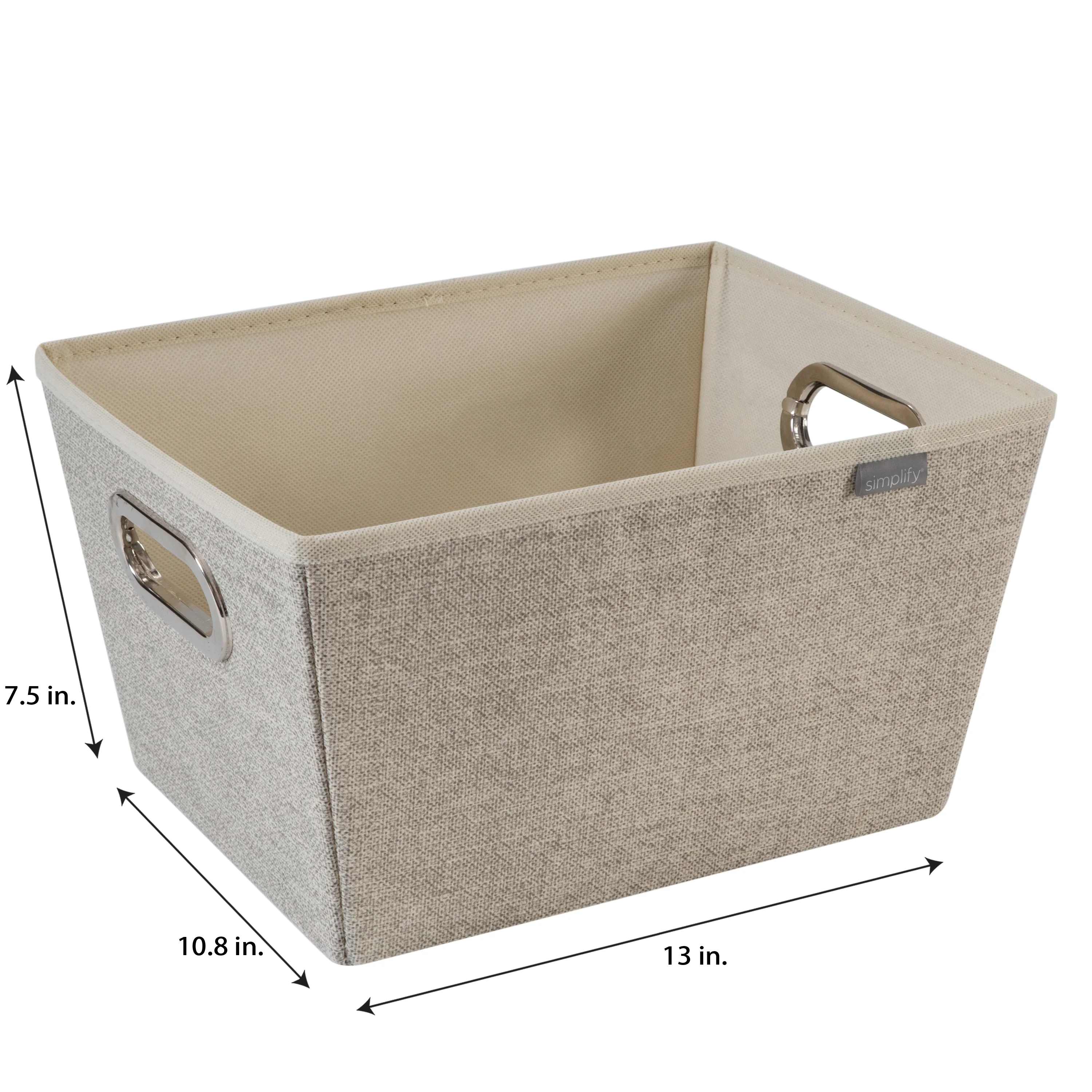 Simplify Medium Grommet Storage Bin in Faux Jute - Image 3