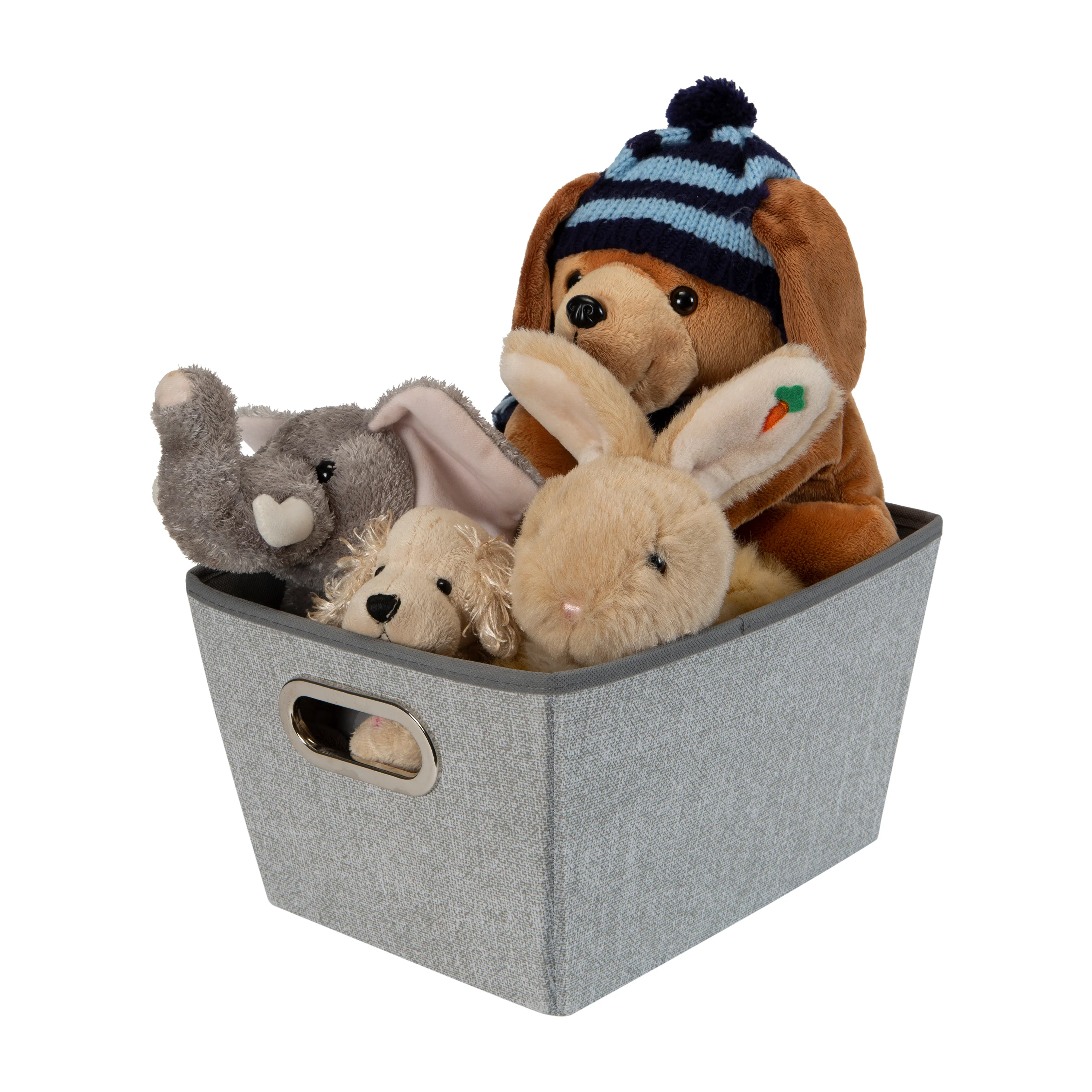 Simplify Medium Grommet Storage Bin in Heather Grey - Image 2