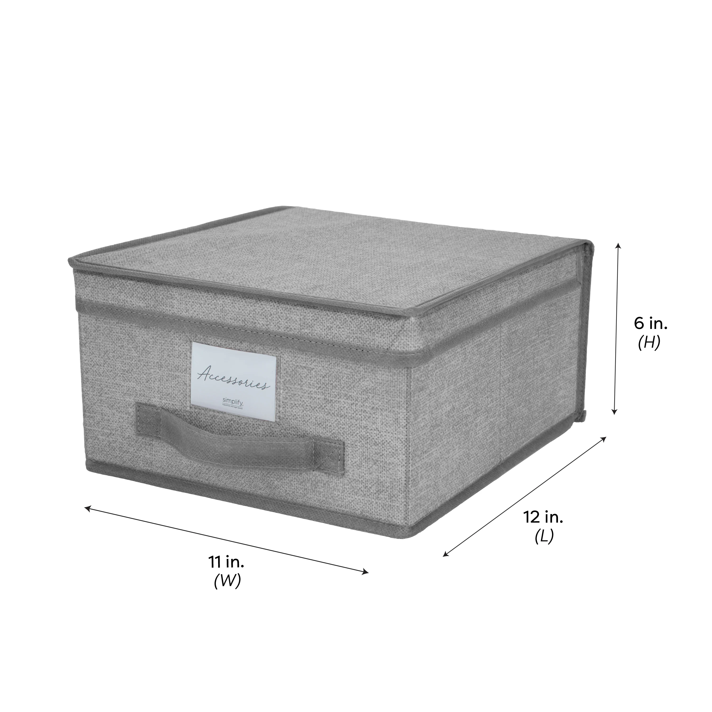 Simplify Medium Storage Box in Heather Grey - Image 3