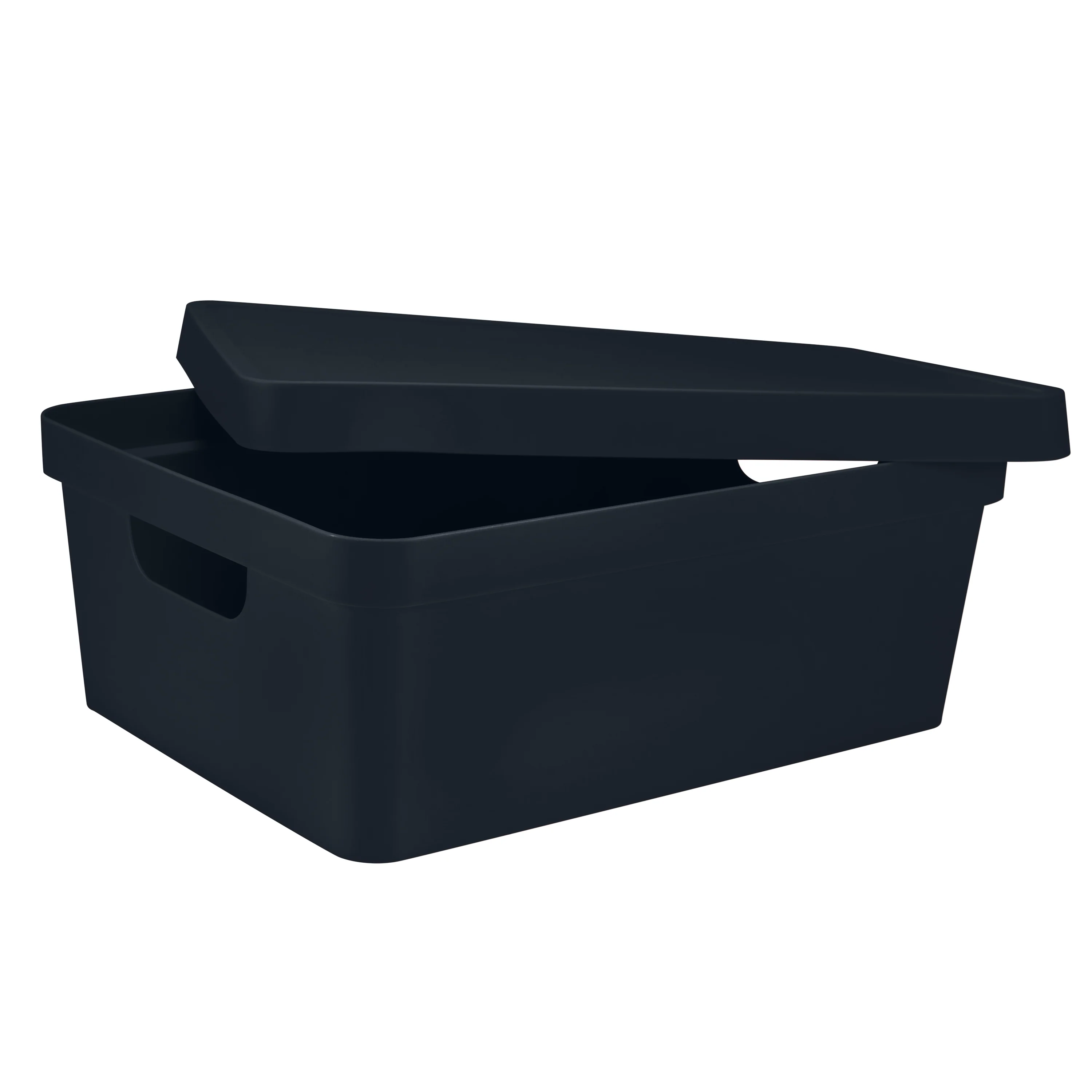 Simplify Medium Vinto Storage Box with Lid in Charcoal - Image 4