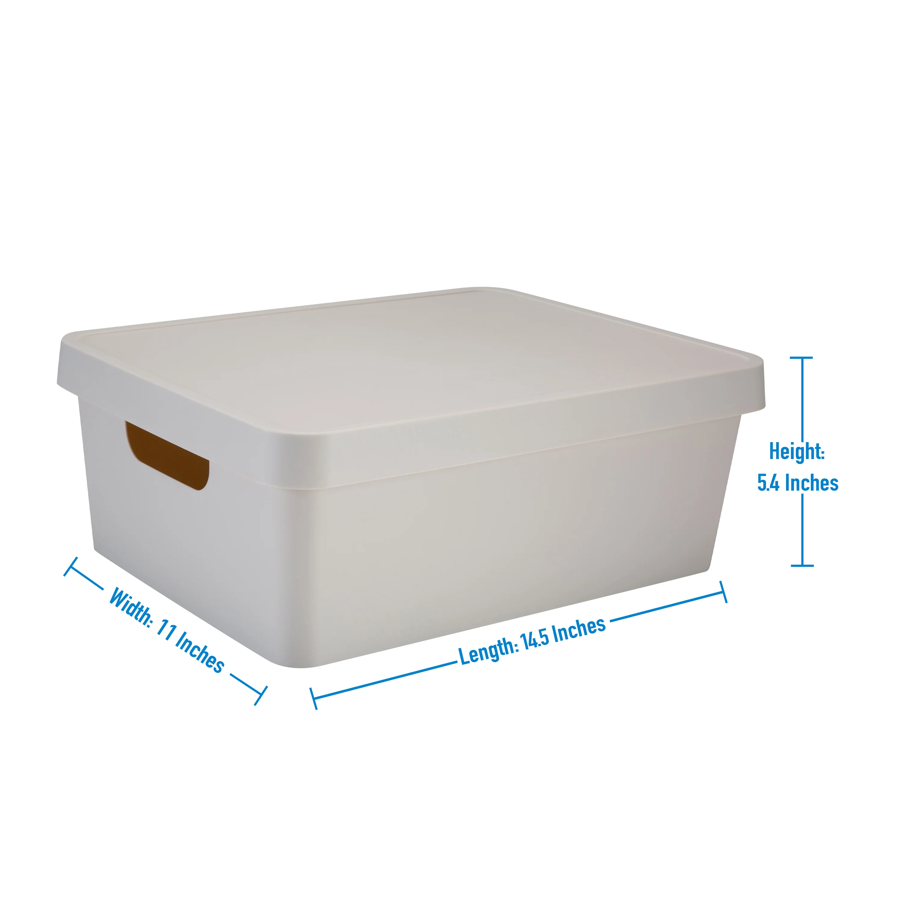 Simplify Medium Vinto Storage Box with Lid in Ivory - Image 4