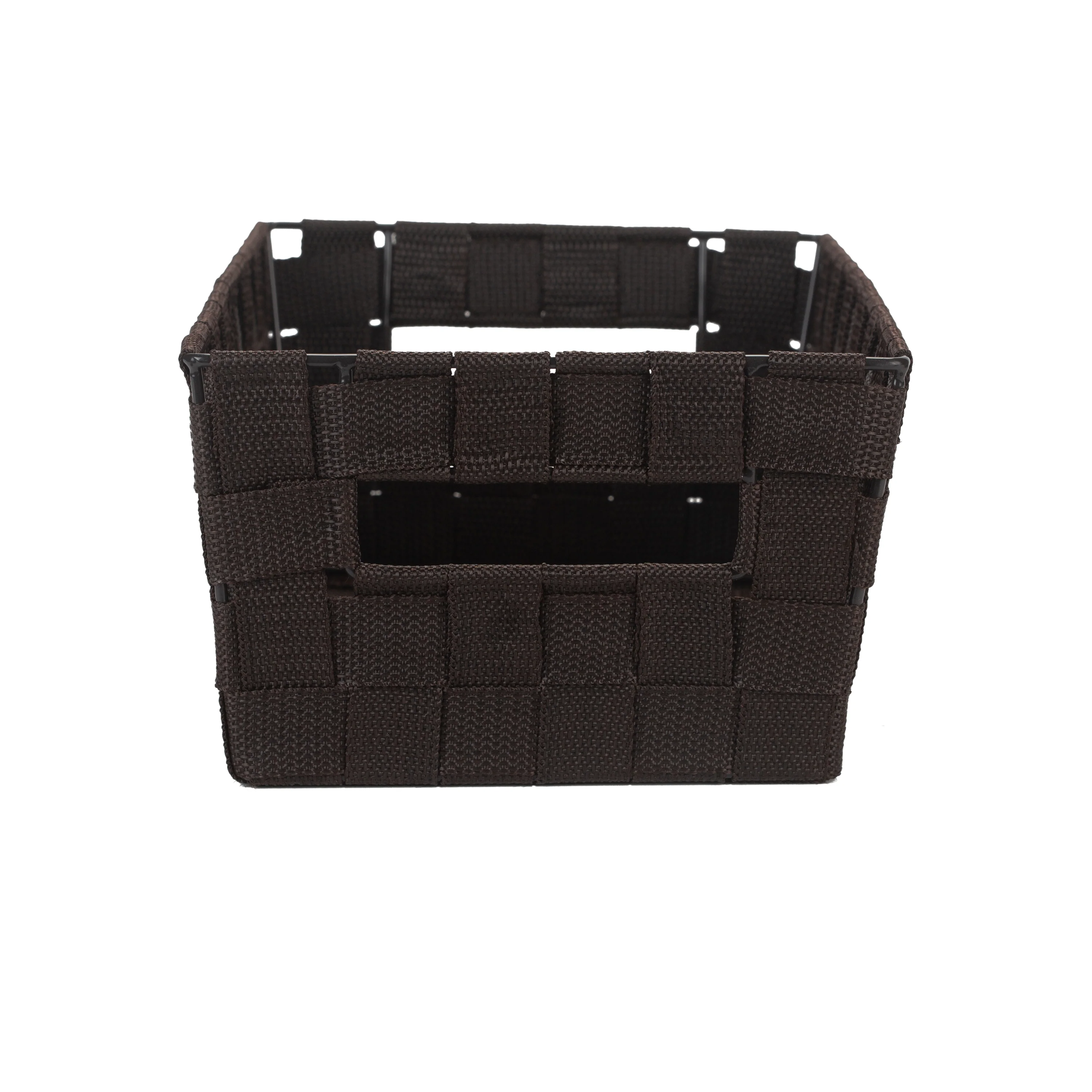 Simplify Medium Woven Strap Shelf Tote in Chocolate - Image 4